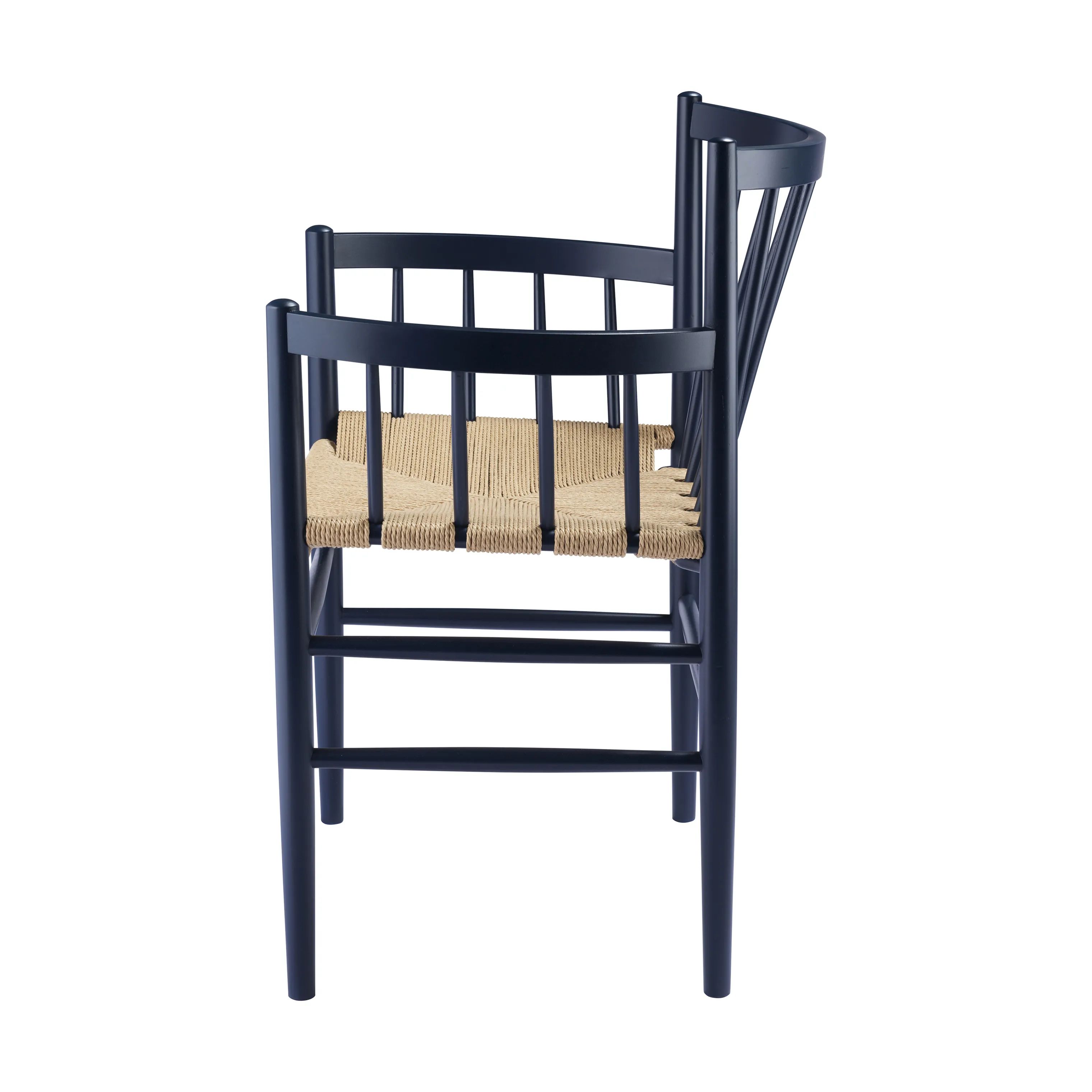 FDB Møbler Spisebordsstole J81 Spisebordsstol i Steel Blue (RAL 5011), 3