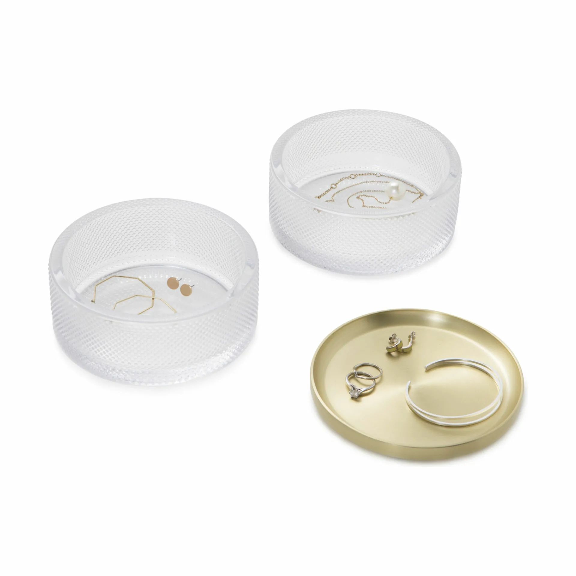 Umbra Småopbevaring Tesora Opbevaring i glass/brass, 5