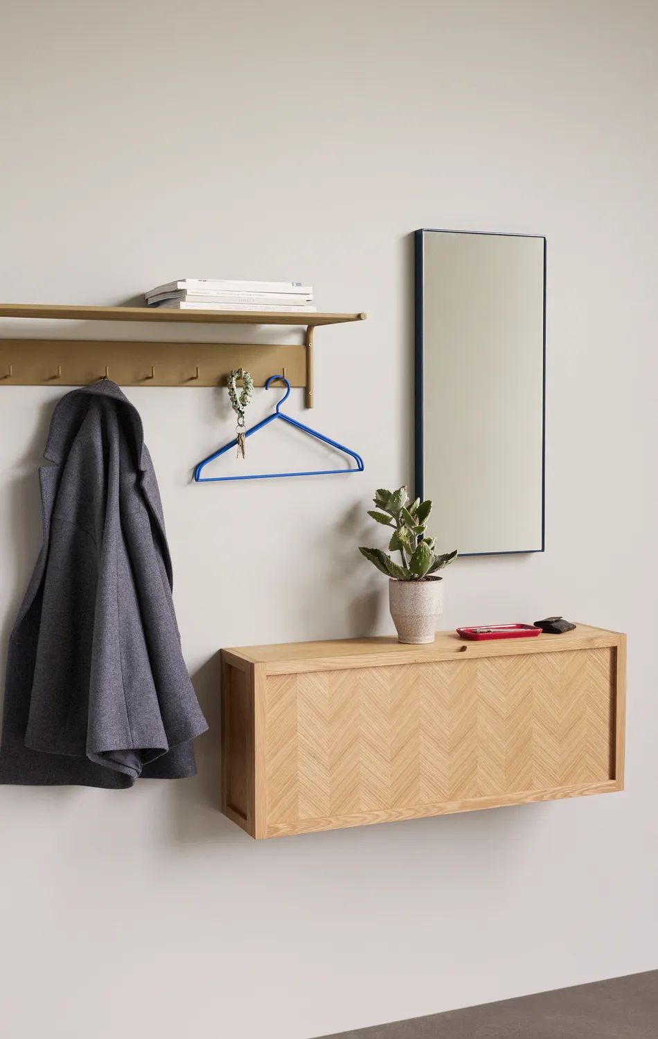 Hübsch Skabe Herringbone Skoskab i 100 cm, 3