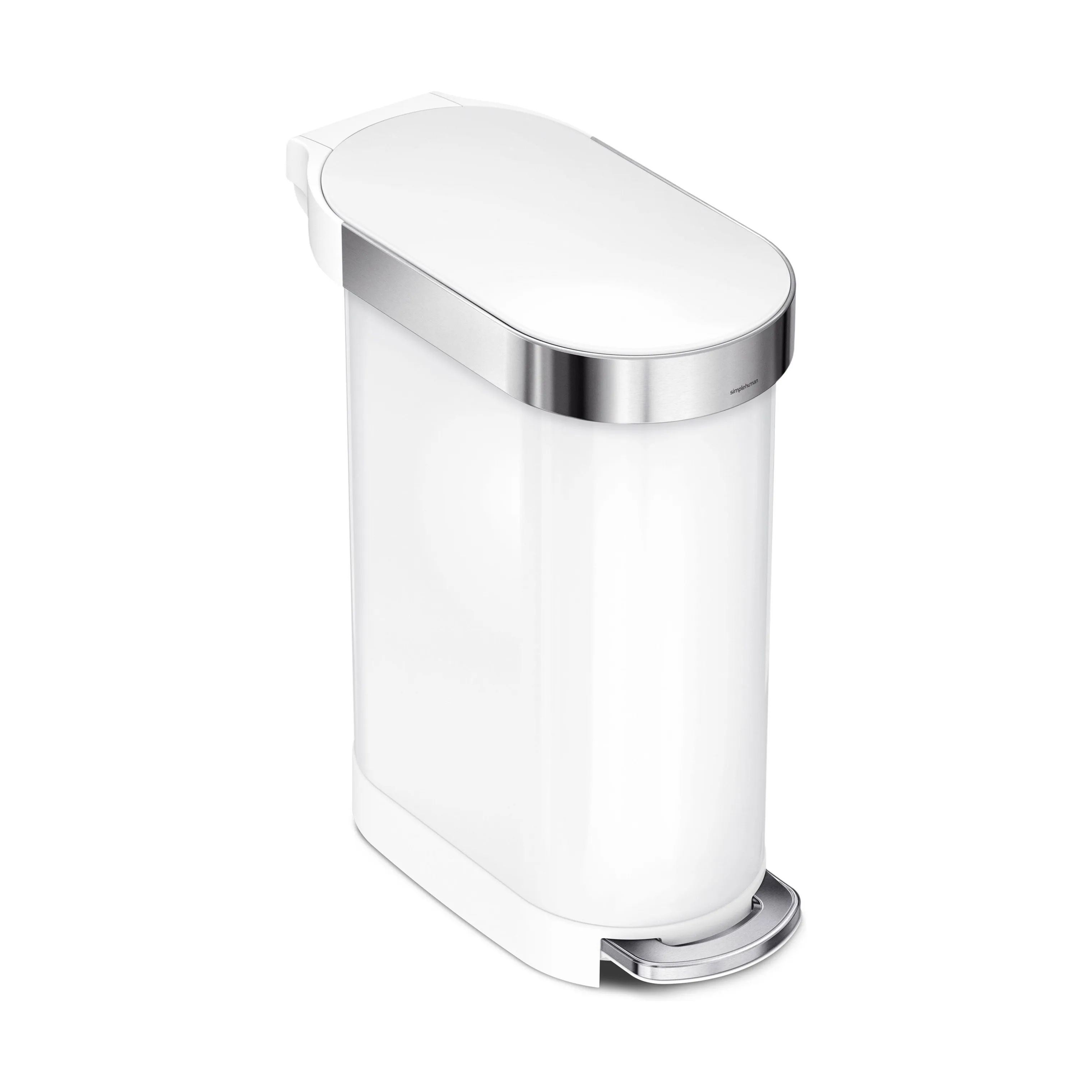 Simplehuman Pedalspande Slim Pedalspand i Hvid, 45 L, 3