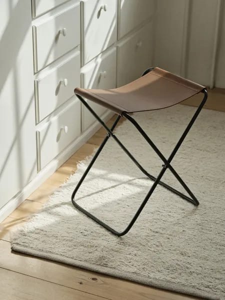 Broste Copenhagen Skamler Nola Taburet i Cognac, 3