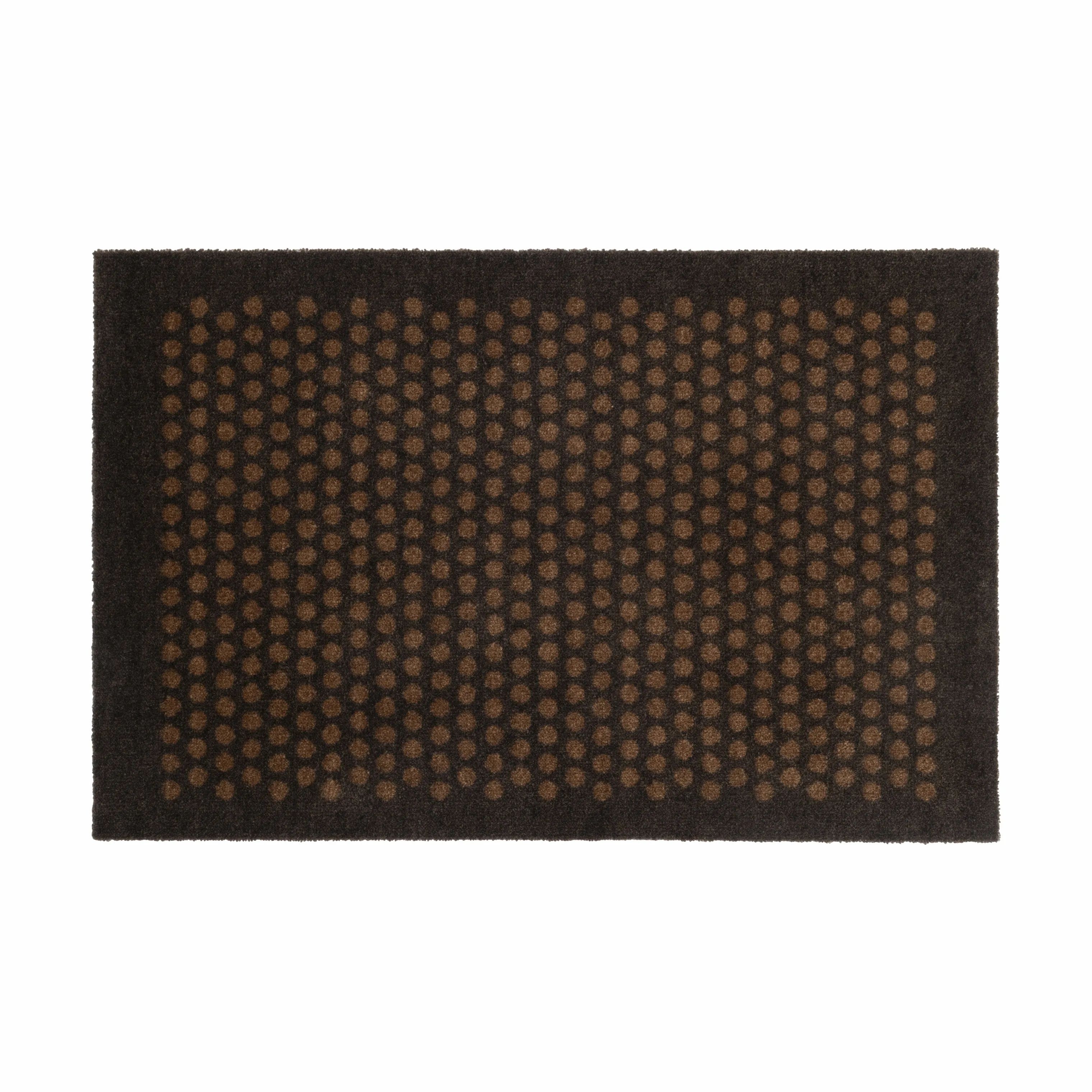 Tica Copenhagen Dørmåtter Dot Gulvmåtte i brun/cognac, B60 x L90 cm, 1
