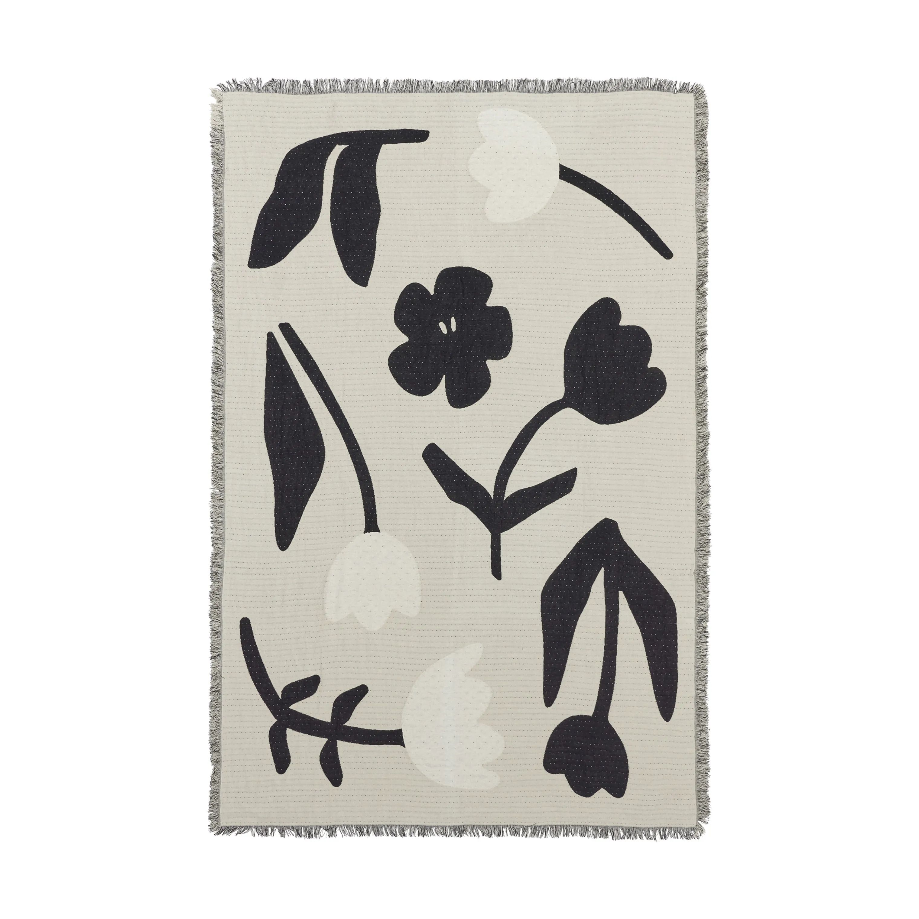 Broste Copenhagen Plaider Rosita Plaid i Black, 1