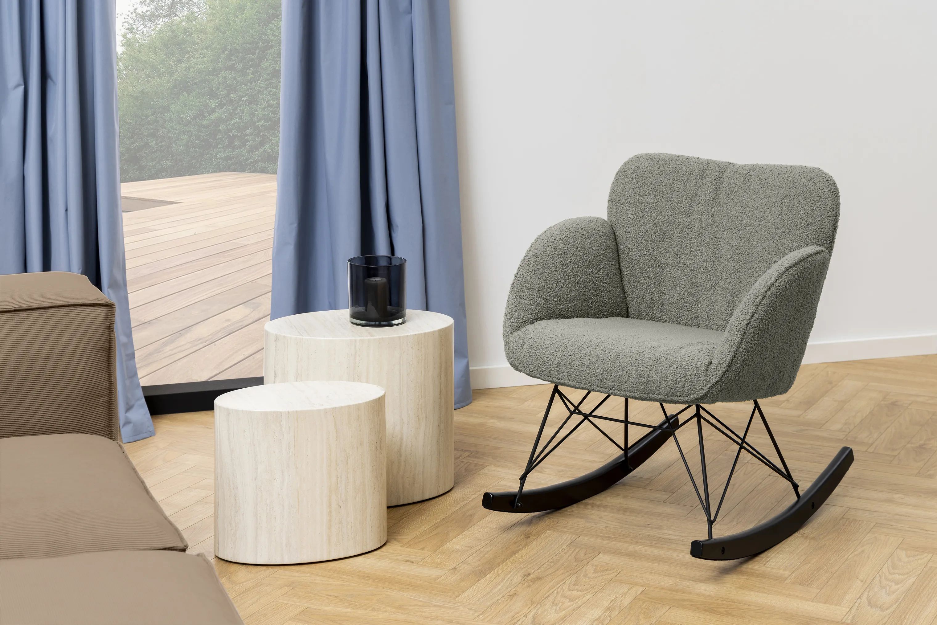 CASA Living Sofaborde Mice Sofabord - 2 stk i Travertin, 2