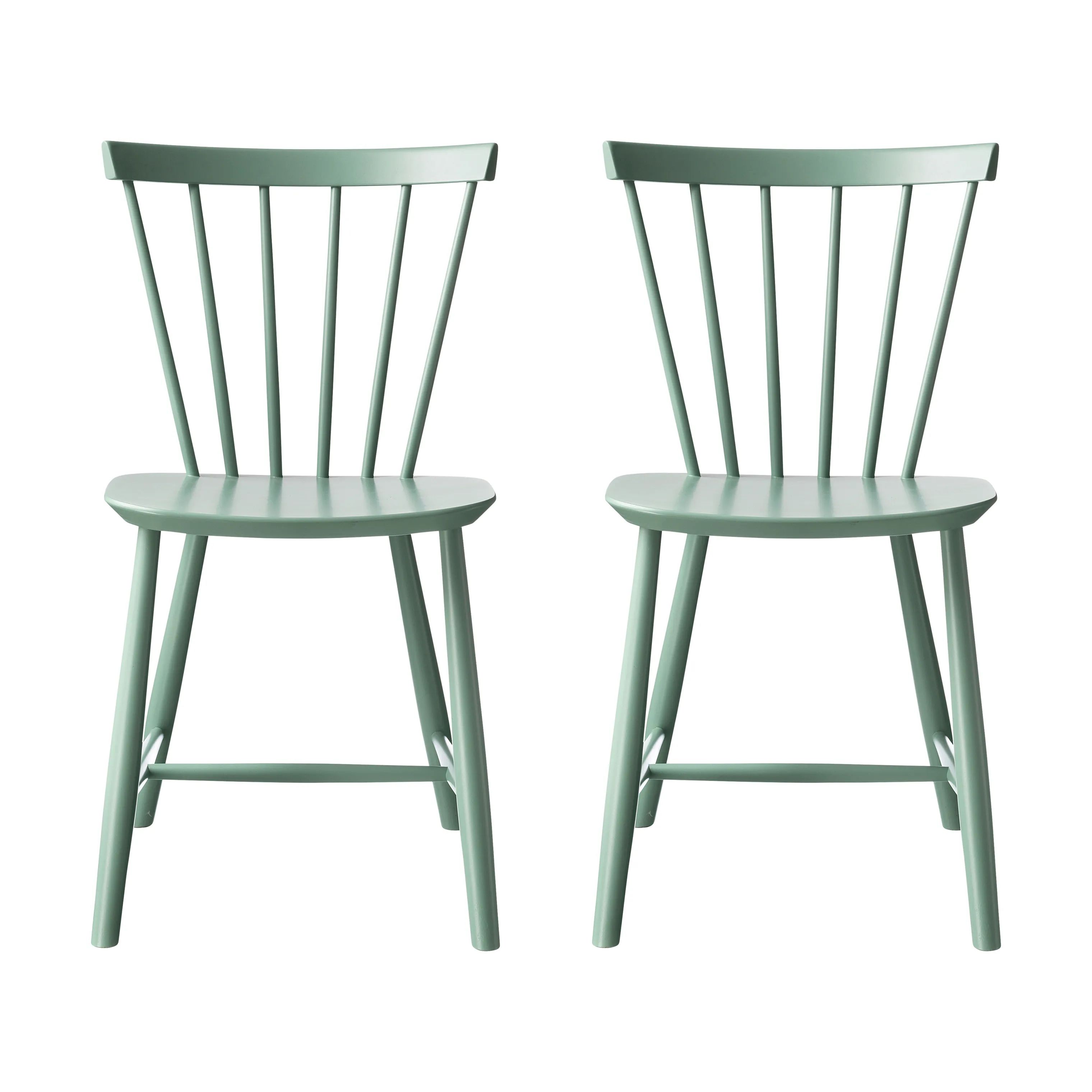 FDB Møbler Spisebordsstole J46 Spisebordsstol - 2 stk. i Dusty Green (Pantone 556C), 1