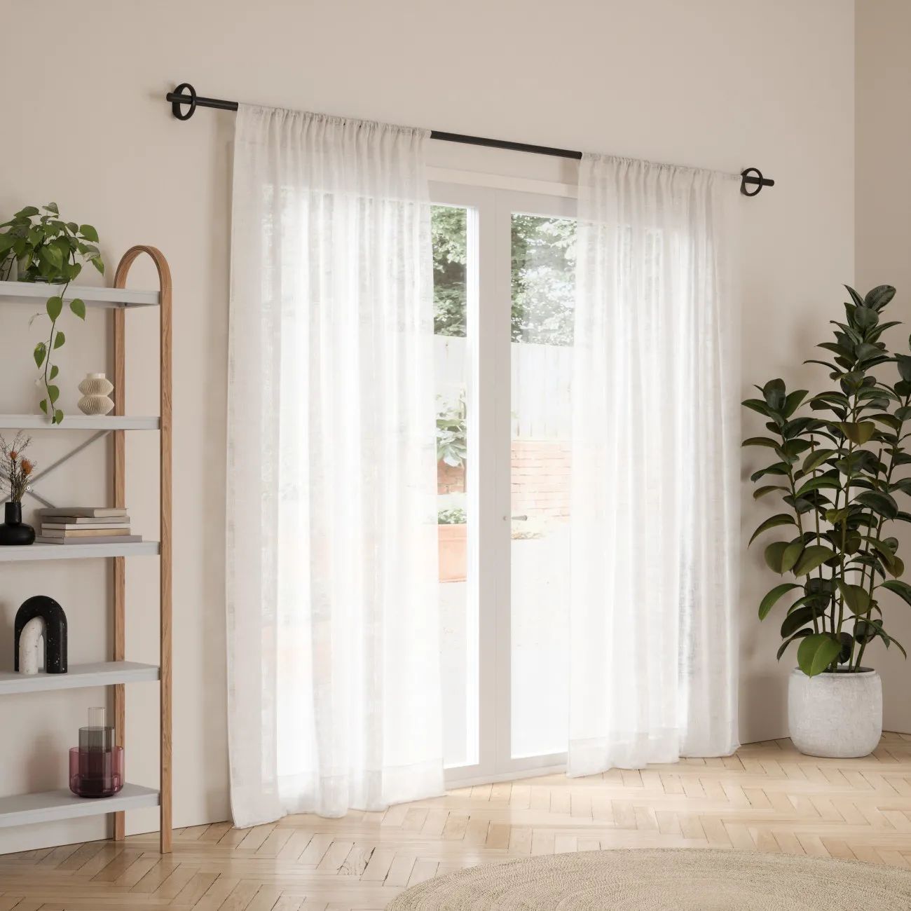 Umbra Gardiner og gardinstænger Ringlet Gardinstang i Mat sort, 3
