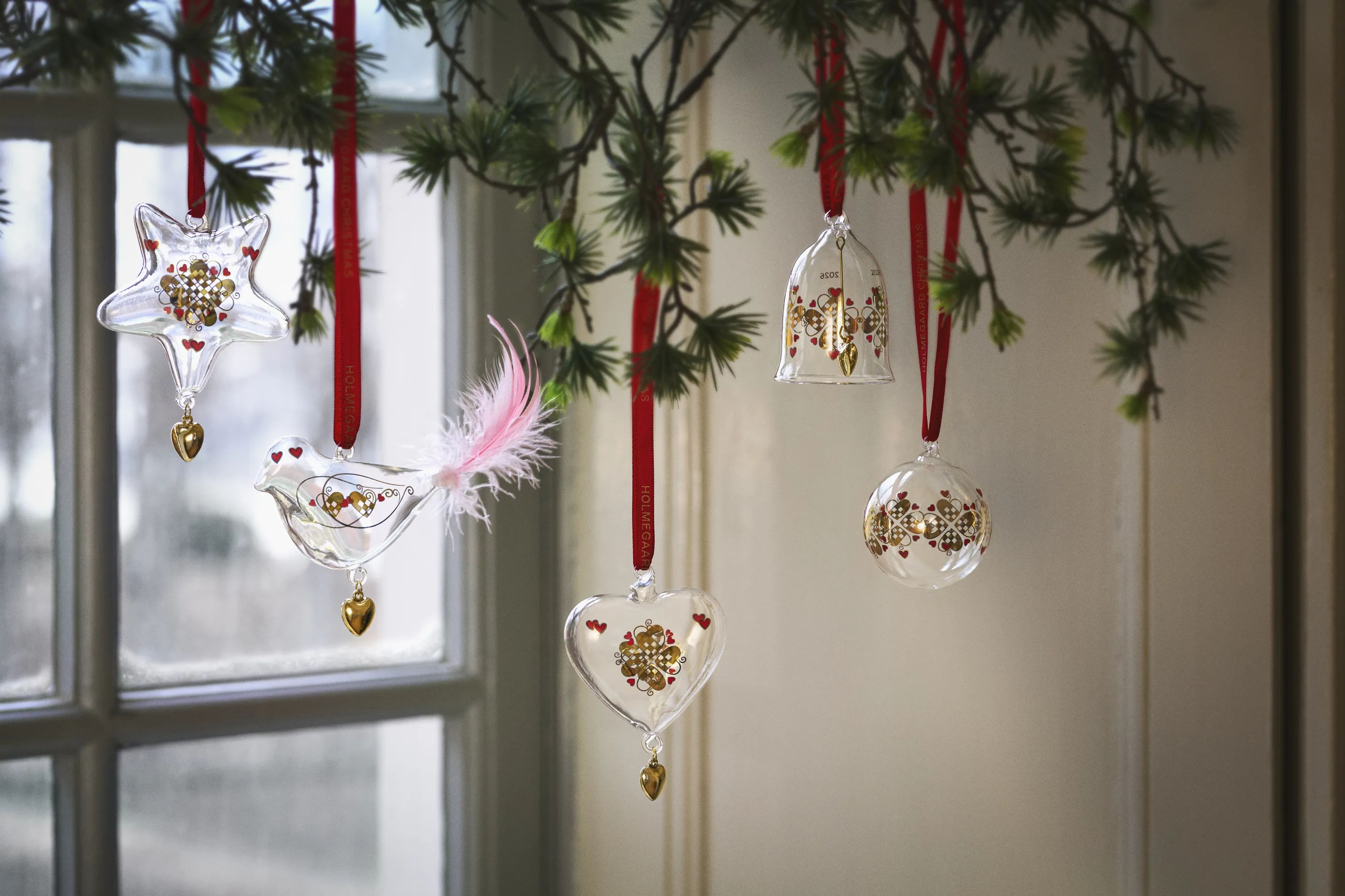 Holmegaard Juleophæng Christmas Julefugl 2026 i Klar, 2