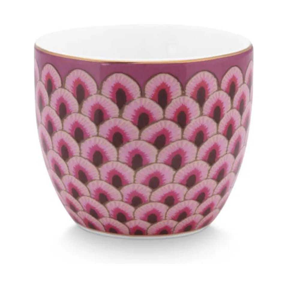 PIP Studio Æggebægere Flower Festival Æggebæger i Dark Pink, 1