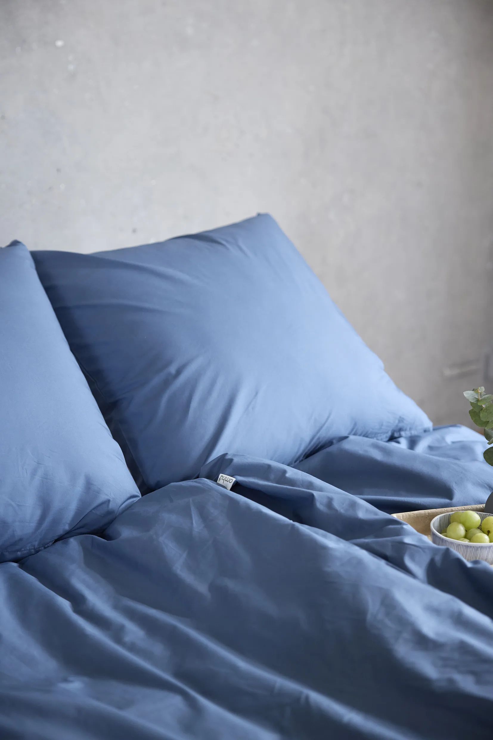 omhu Sengetøj Percale OMHU Percale Sengetøj i Ocean, B140 x L220 cm, 3