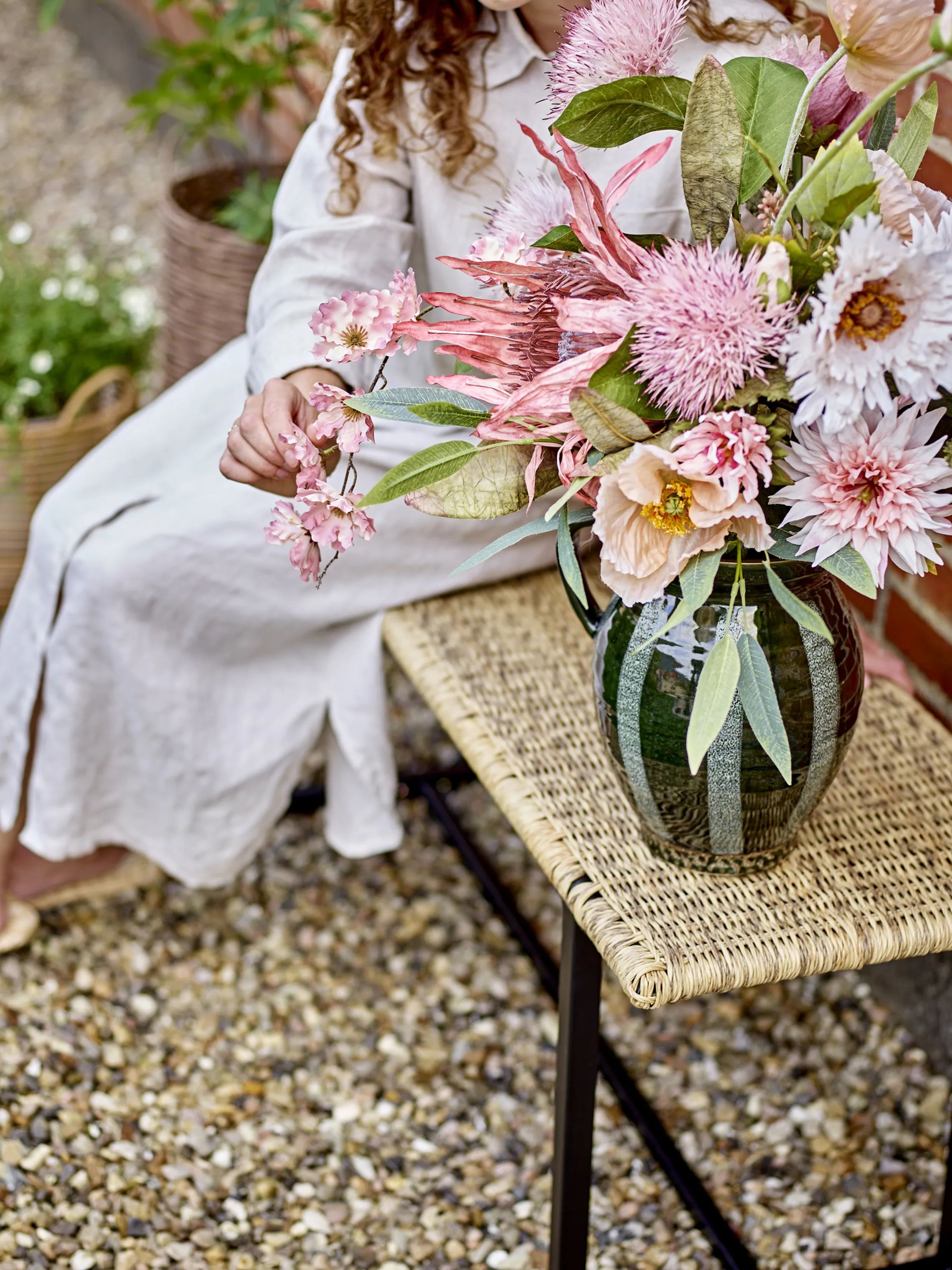 Bloomingville Kunstige blomster Kunstig Buket - Rosa i Lyserød/multi, 2