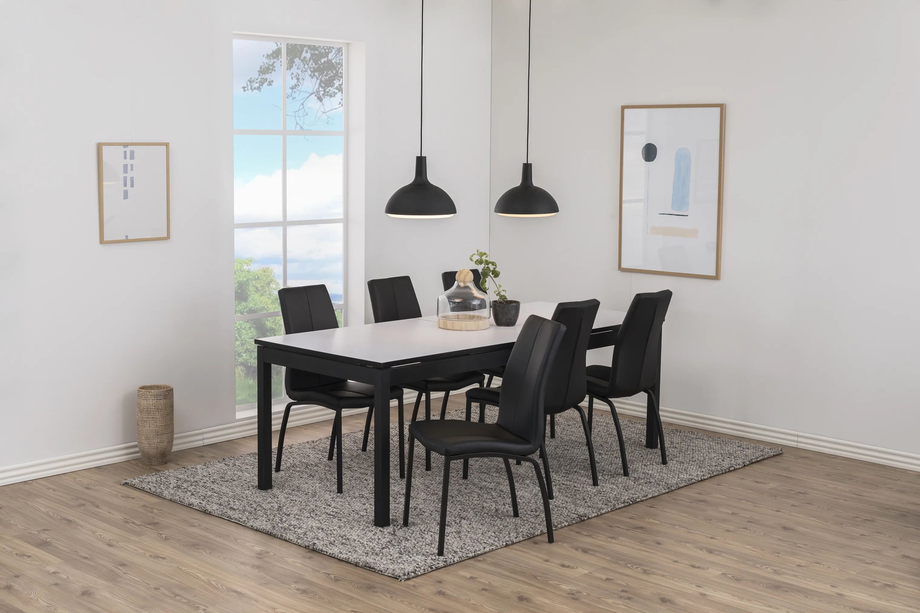 CASA Living Spisebordsstole Asama Spisebordsstol - 4 stk. i Mat sort, 2