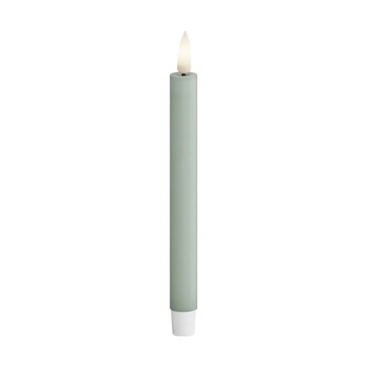 Deluxe Homeart LED-lys Real Flame LED Kertelys - 2 stk. i Salvie , 14 cm, 4