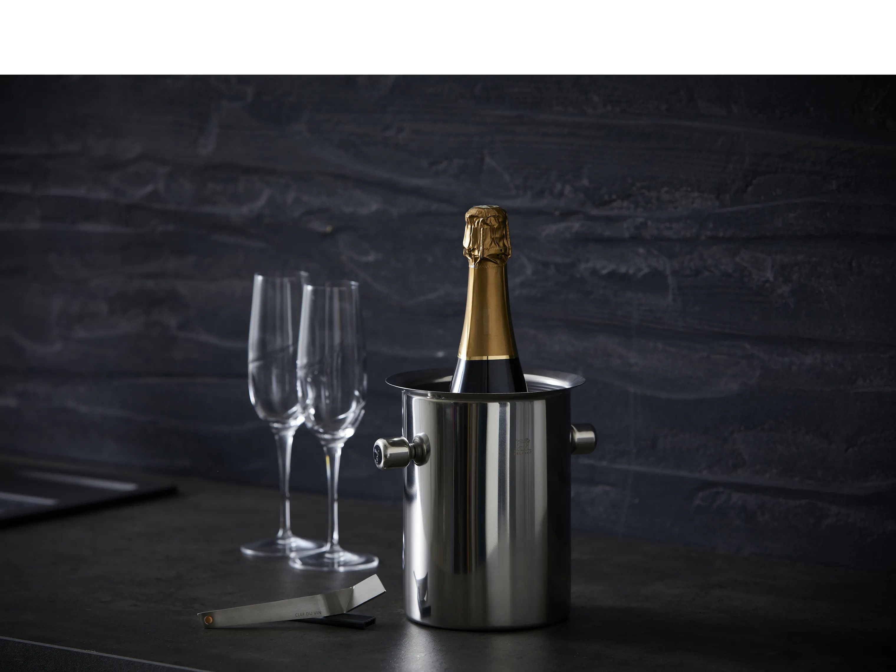 Peugeot Champagnekølere Temperature Champagne-/vinkøler i stål, 2