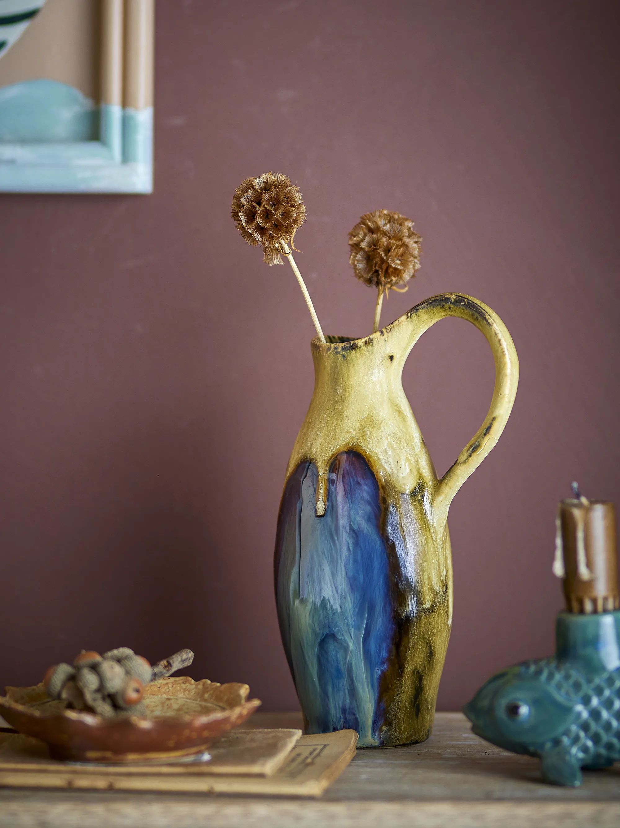Creative Collection Vaser Vase - Jenkins i Gul, 2