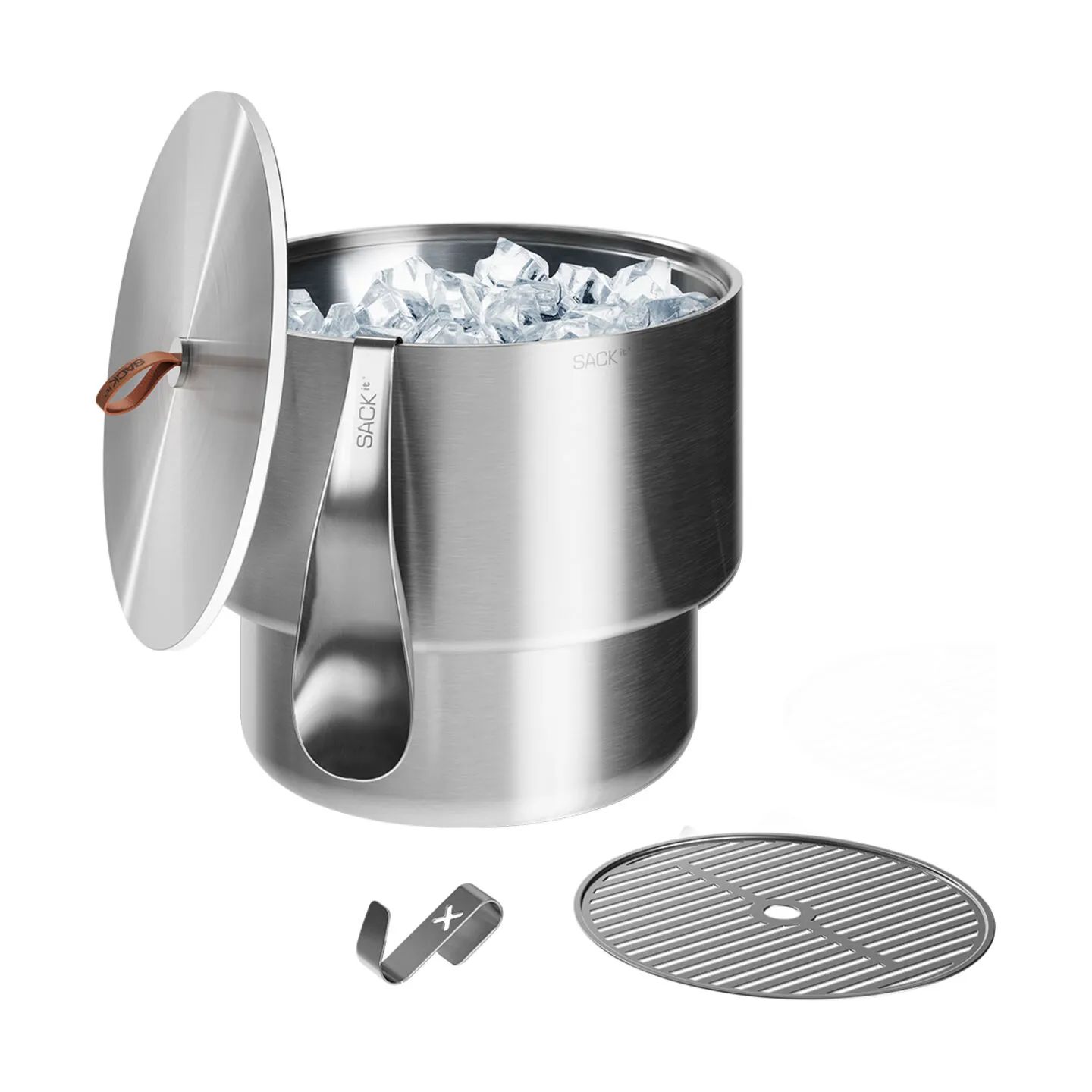 SACKit Isspande Tilbehør til Isspand - 4 dele i Stainless Steel, 3