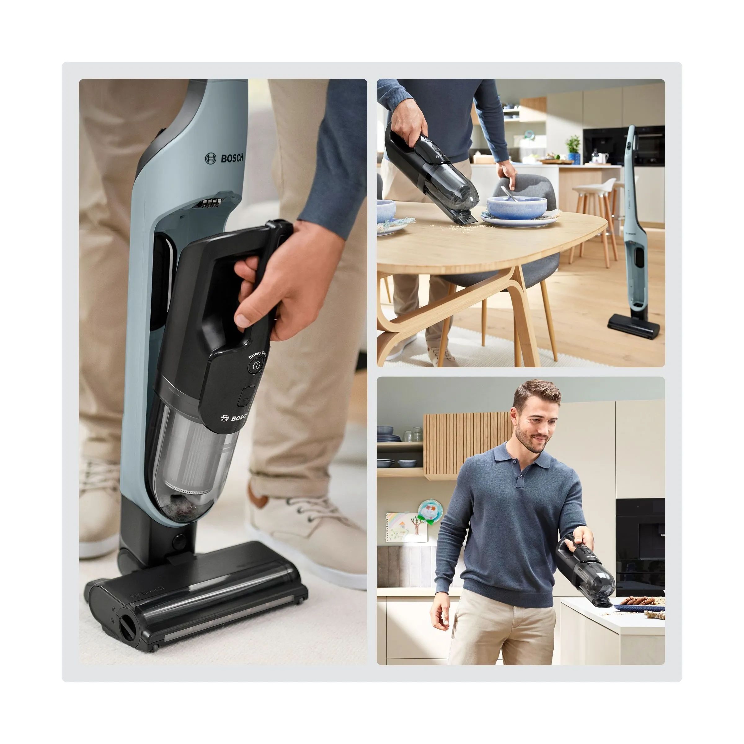 Bosch Støvsugere Støvsuger Flexxo BCH4SM28 i Blå, 4