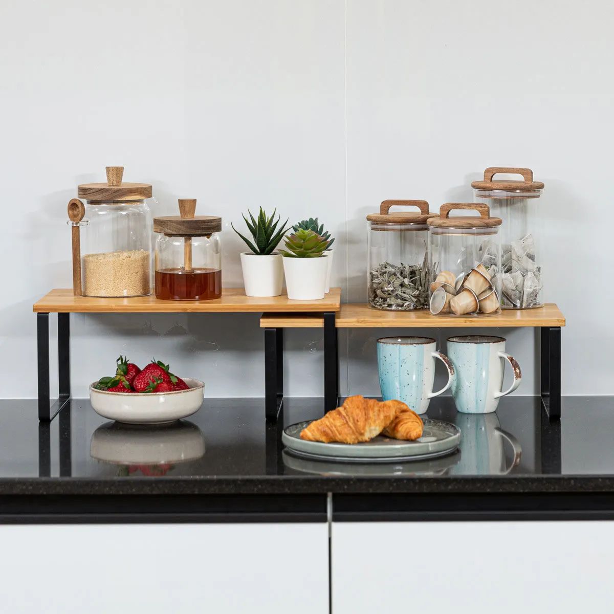 Estia Home Opbevaringsglas Honningbeholder i Klar, 2