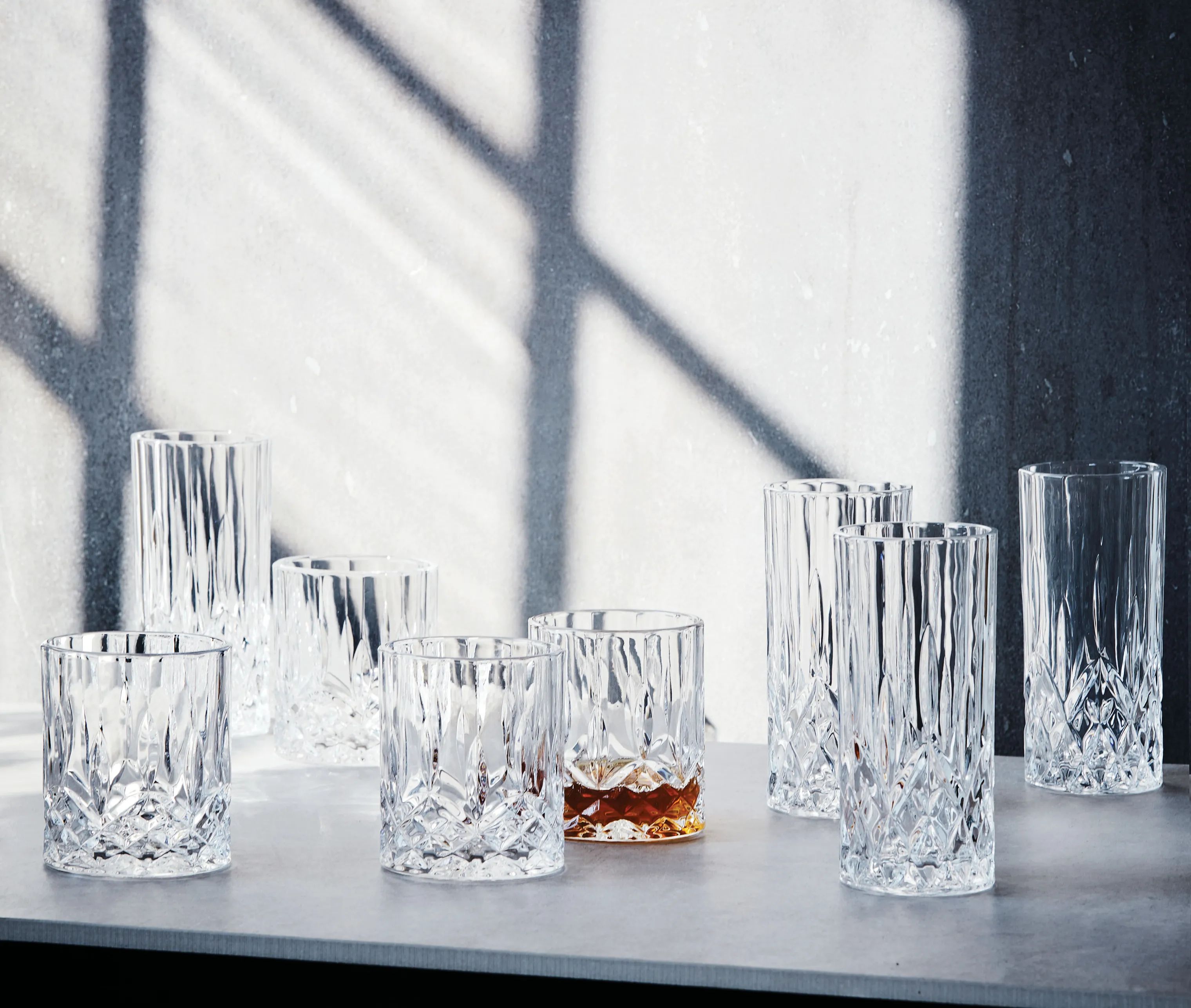 Aida Lowball glas Harvey Whiskyglas - 4 stk. i Klar, 5