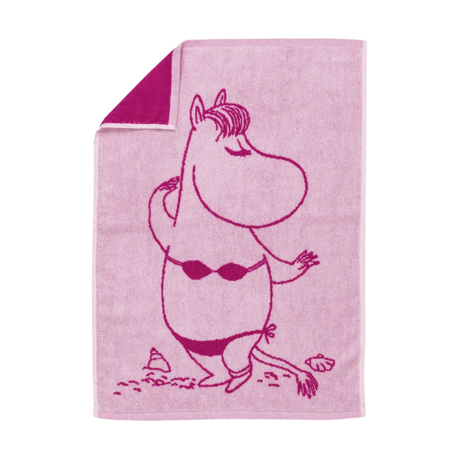 Moomin Arabia Håndklæder Kærester Håndklæde - Snorkfrøken i pink, B50 x L70 cm, 1