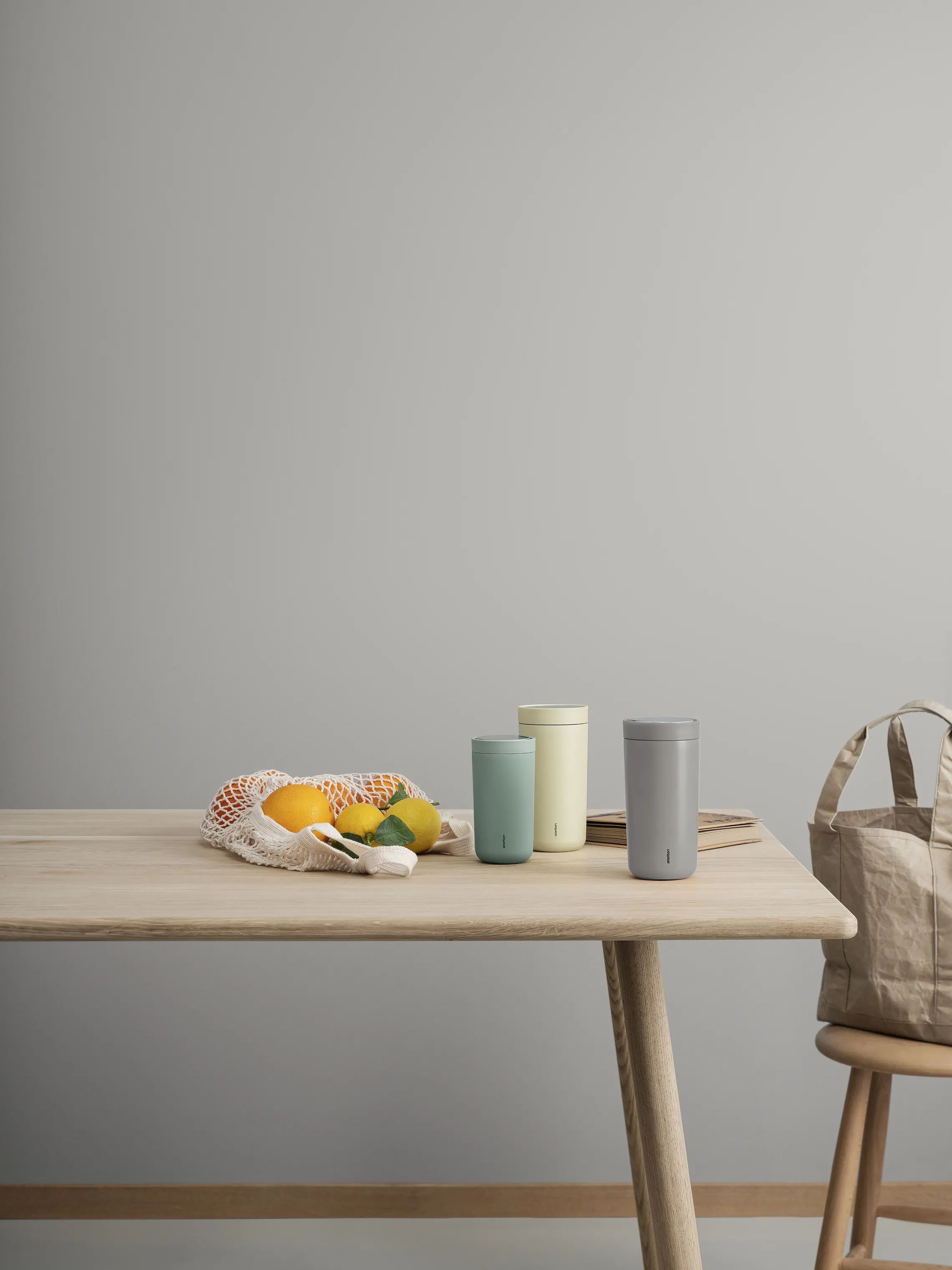 Stelton To go kopper Early Bird To Go Click Rejsekrus i mellow yellow, 20 cl, 2