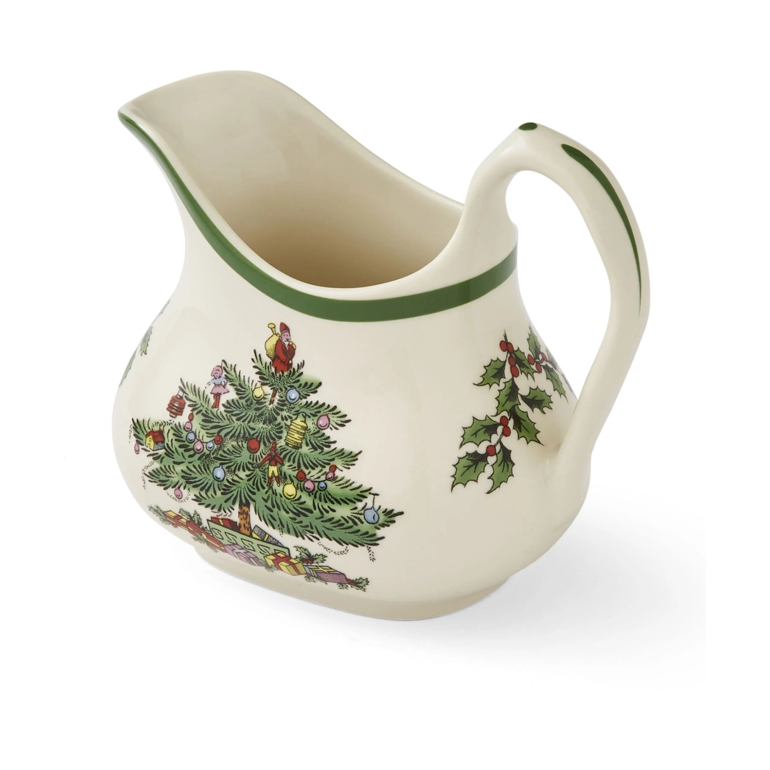 Spode Mælke- og flødekander Christmas Tree Flødekande i Hvid/grøn/rød, 4