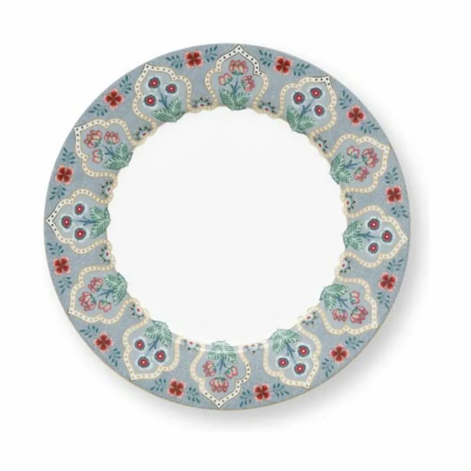 PIP Studio Frokosttallerkener Flower Festival Tallerken i Light Blue, 21,4 cm, 1