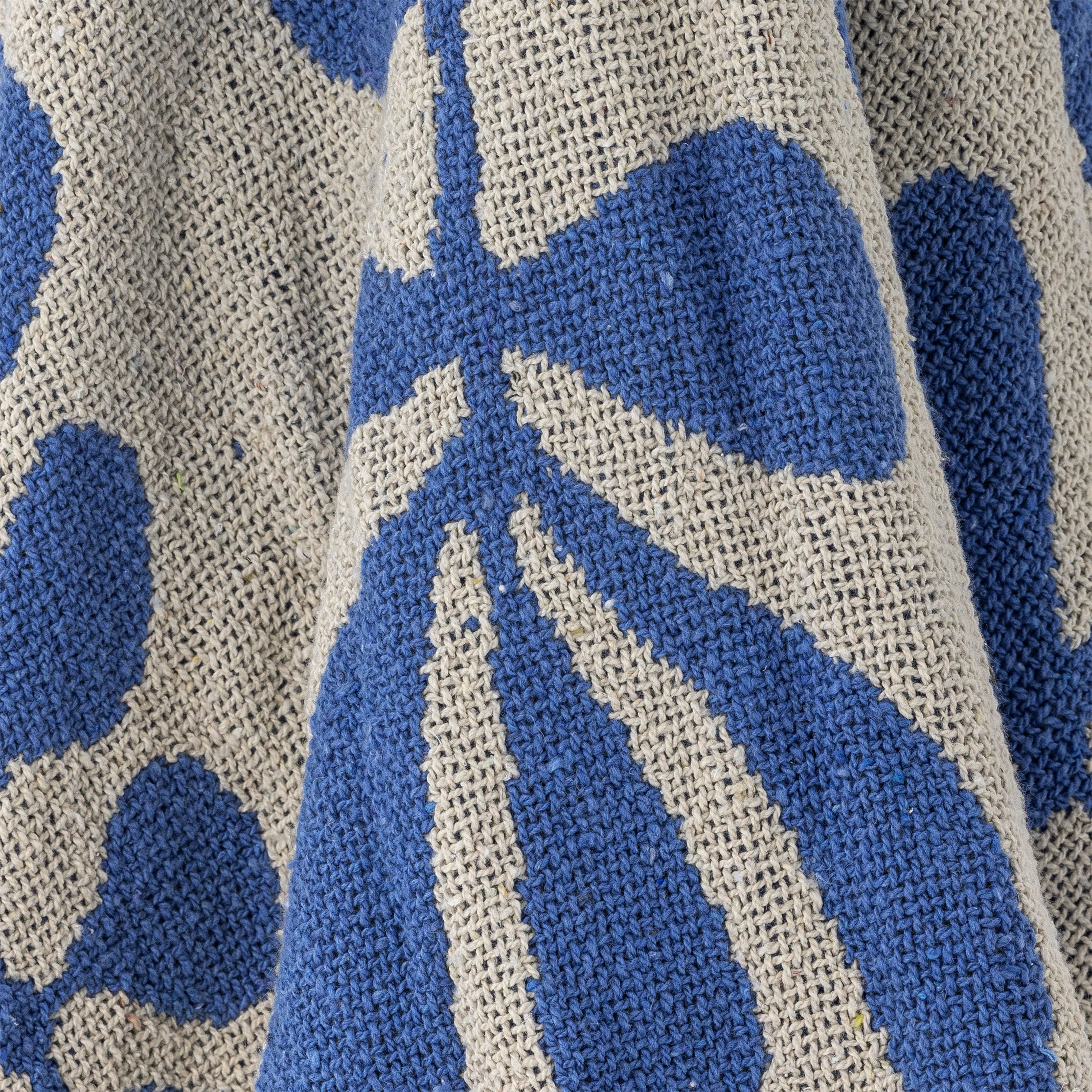 Bloomingville Plaider Nevine Plaid i Blå, 2