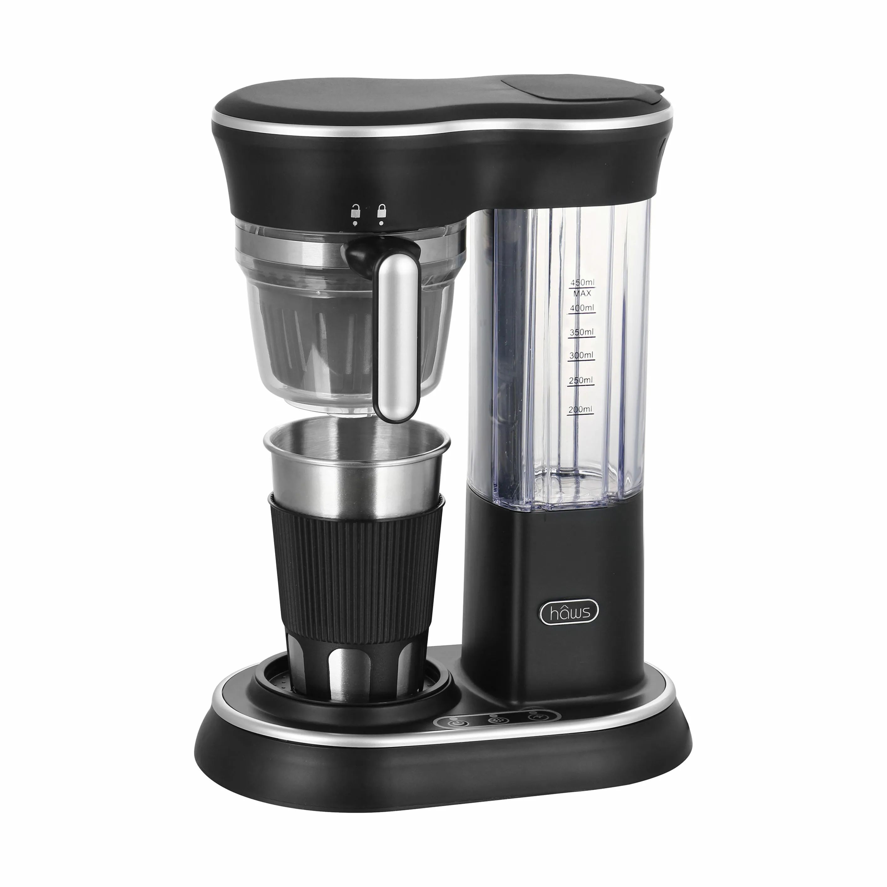 Hâws Kaffemaskiner Kaffemaskine m. kværn i Sort, 1