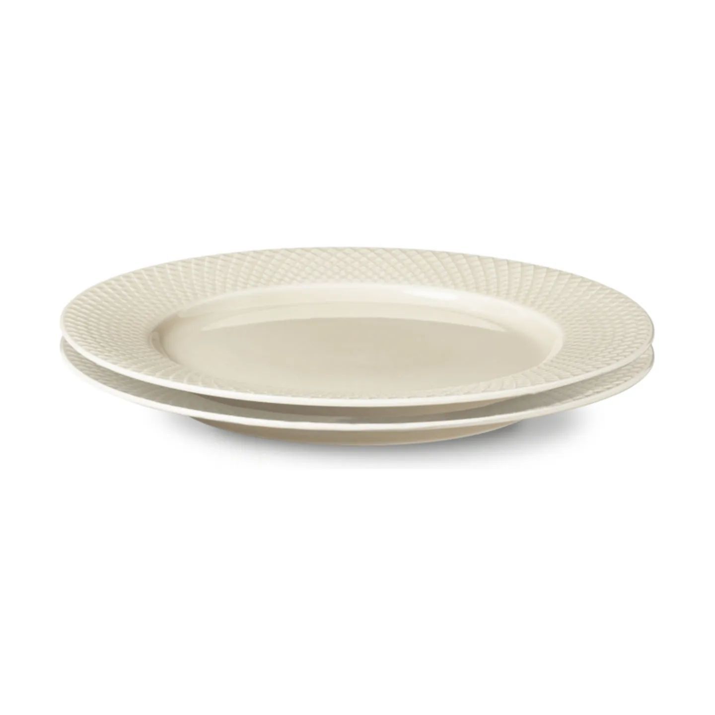 Lyngby Porcelæn Middagstallerkener Rhombe Earth Middagstallerken - 2 stk i Marble, 1