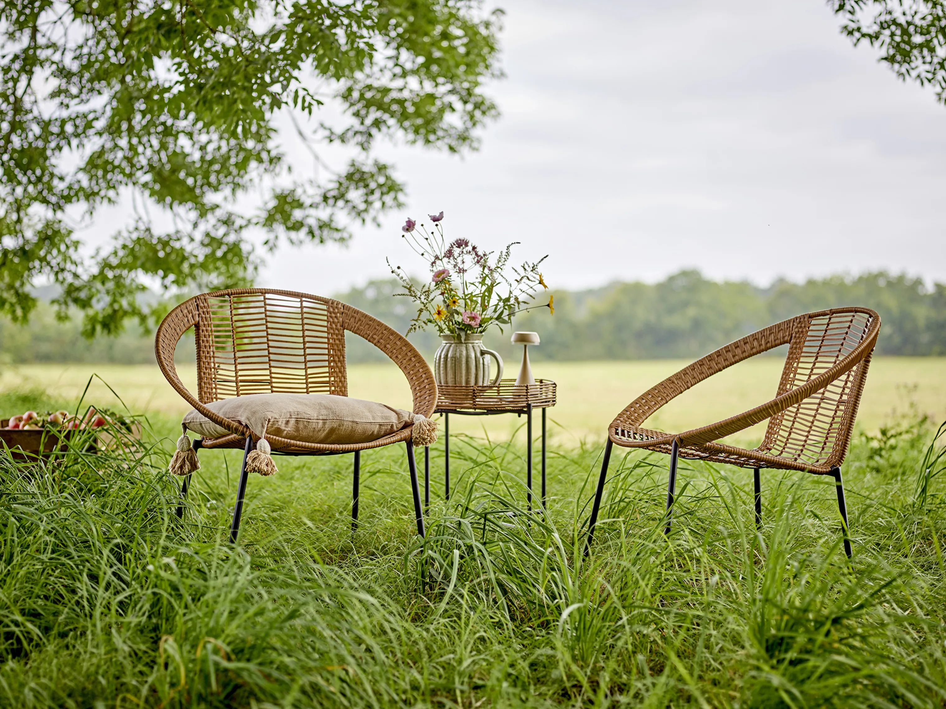 Bloomingville Loungesæt Dudine Lounge sæt - 3 dele i Natur, 2