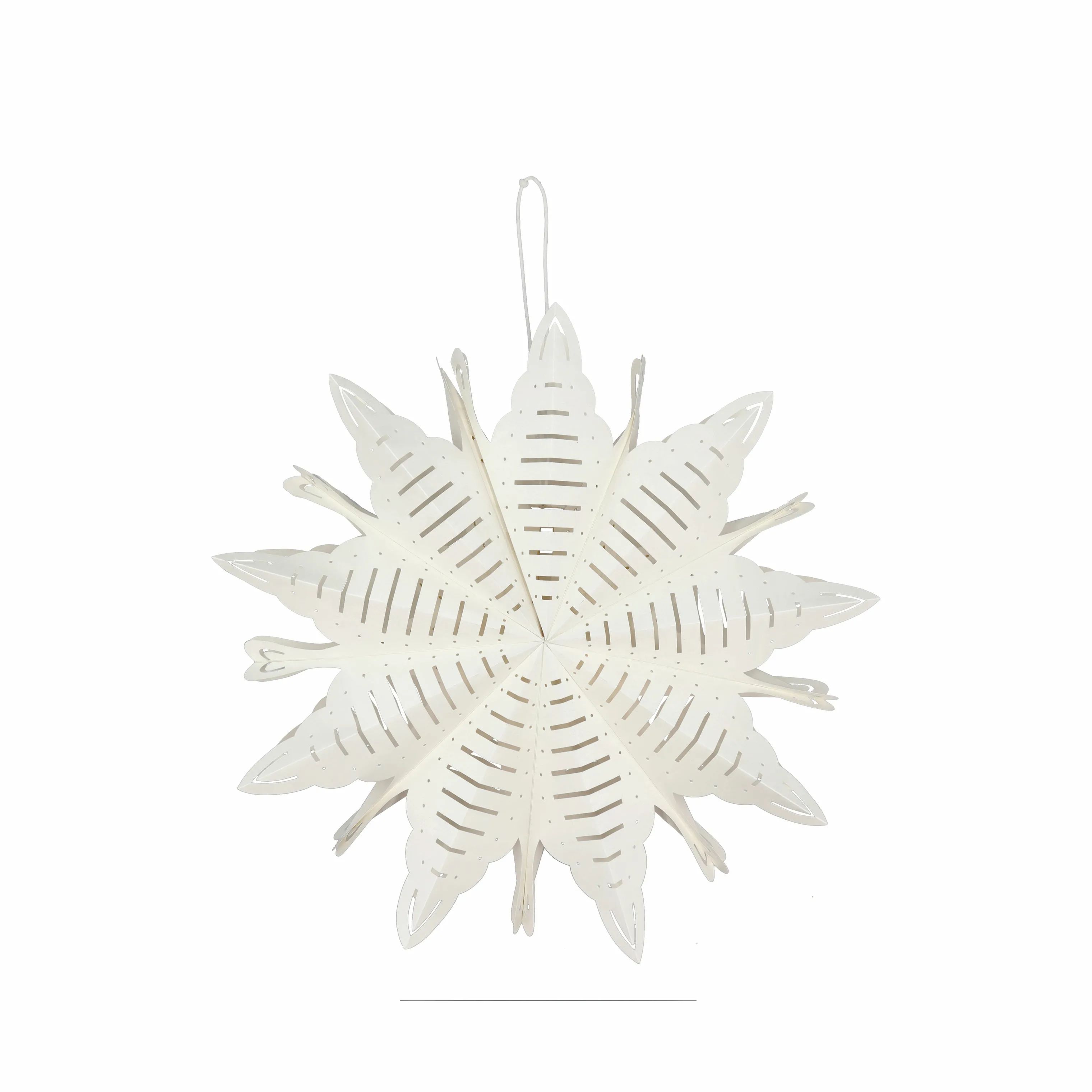 Casa Christmas Juleophæng Iskrystal i Hvid, 50 cm, 1