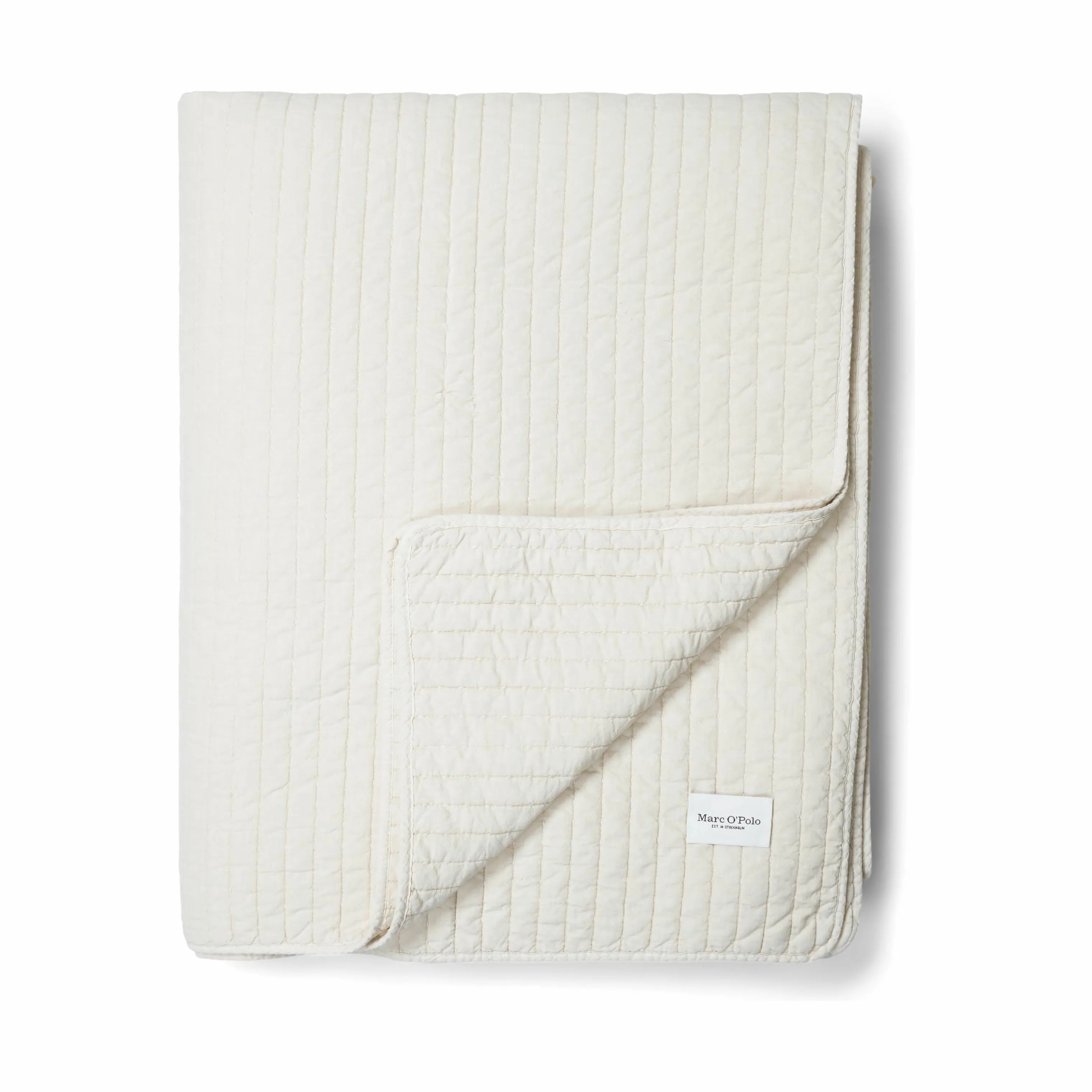 Marc O'Polo Plaider Bodine Plaid i Naturlig hvid, B180 x L265 cm, 1