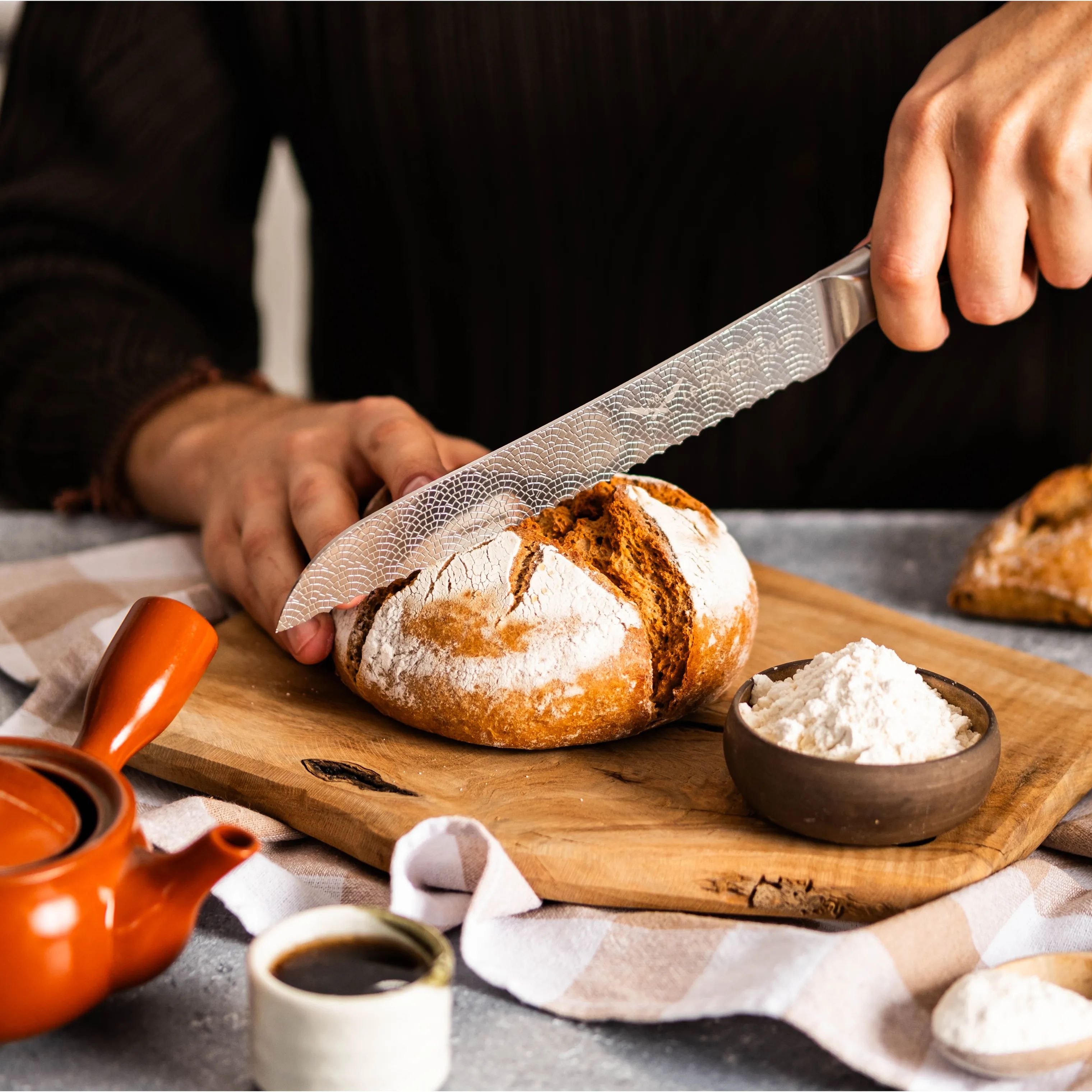 THE CUSTOM CHEF™ Brødknive Cuisine::pro Le Connoisseur Brødkniv i Brun, 3