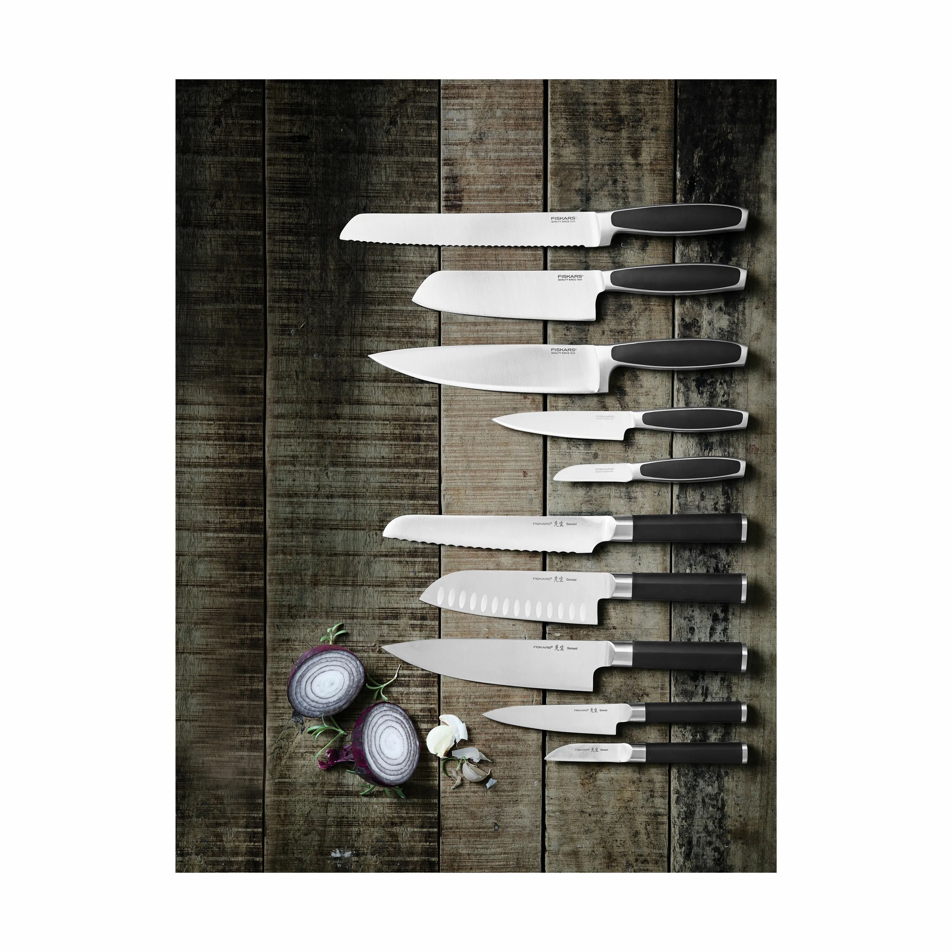 Fiskars Santokuknive Sensei Santokukniv i Stål, 4