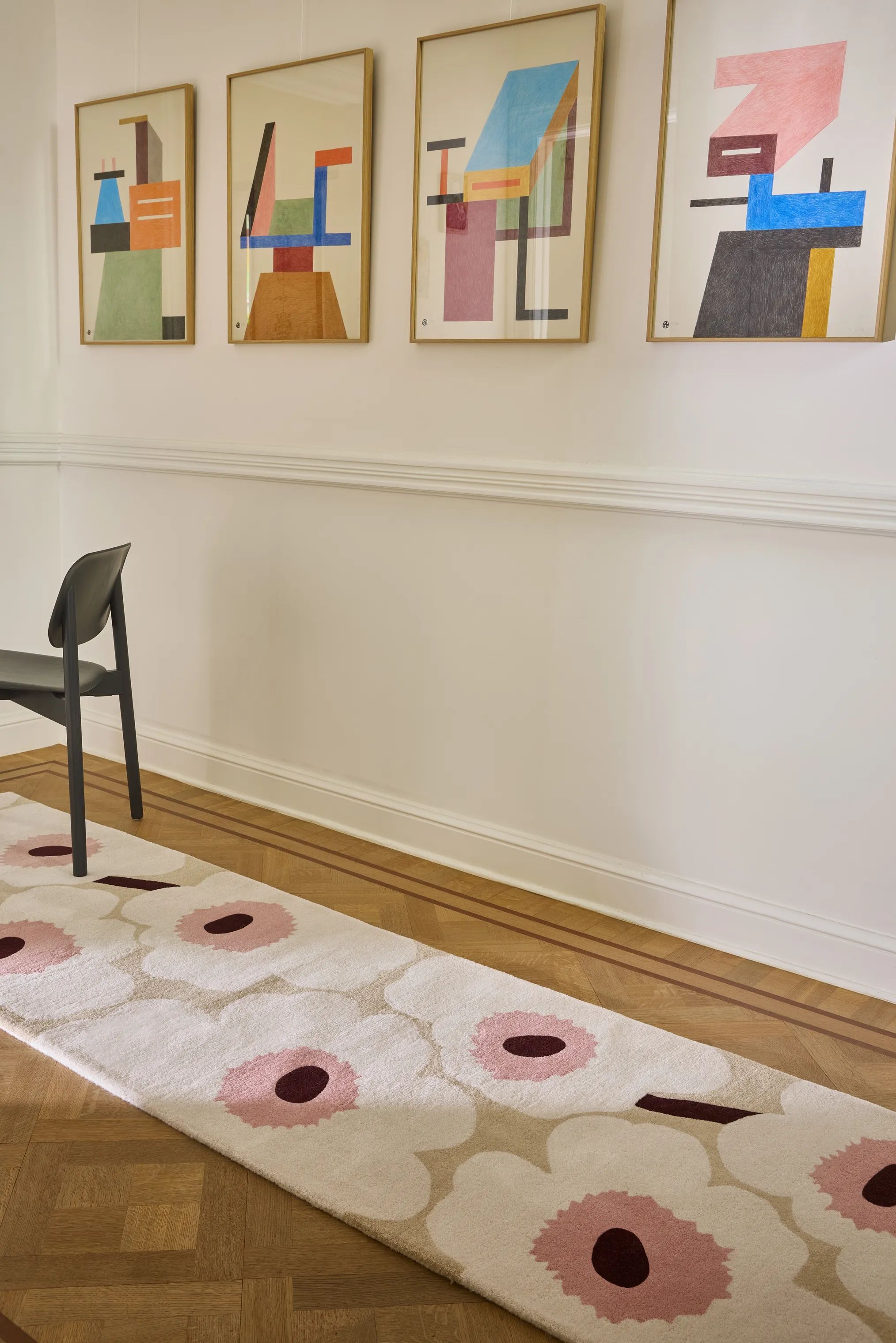 Marimekko by Brink & Campman Gulvtæpper Unikko Tæppeløber i Beige/Lyserød, B80 x L300 cm, 2