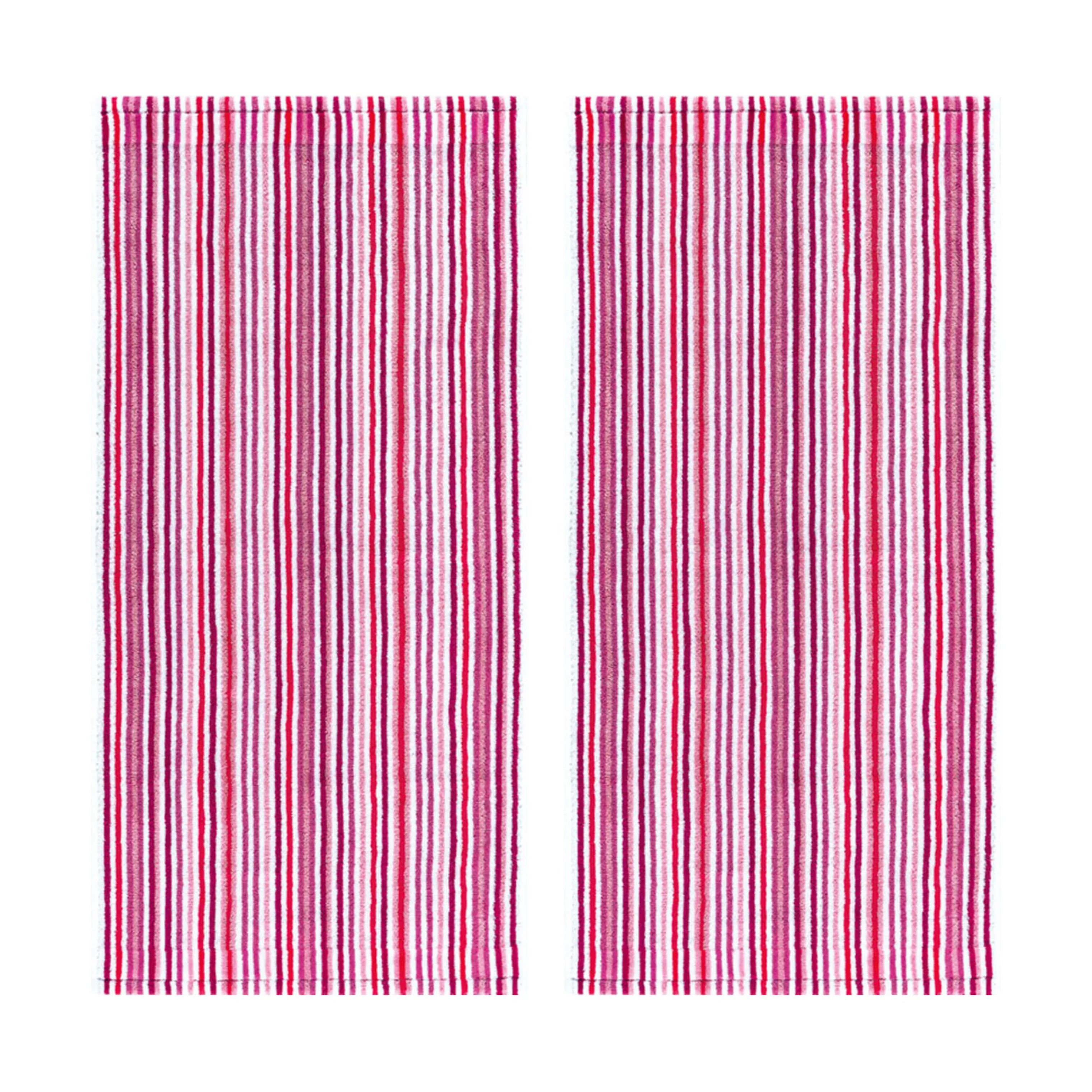 Egeria Håndklæder Stripes Håndklæde - 2 stk. i Mauve, 1