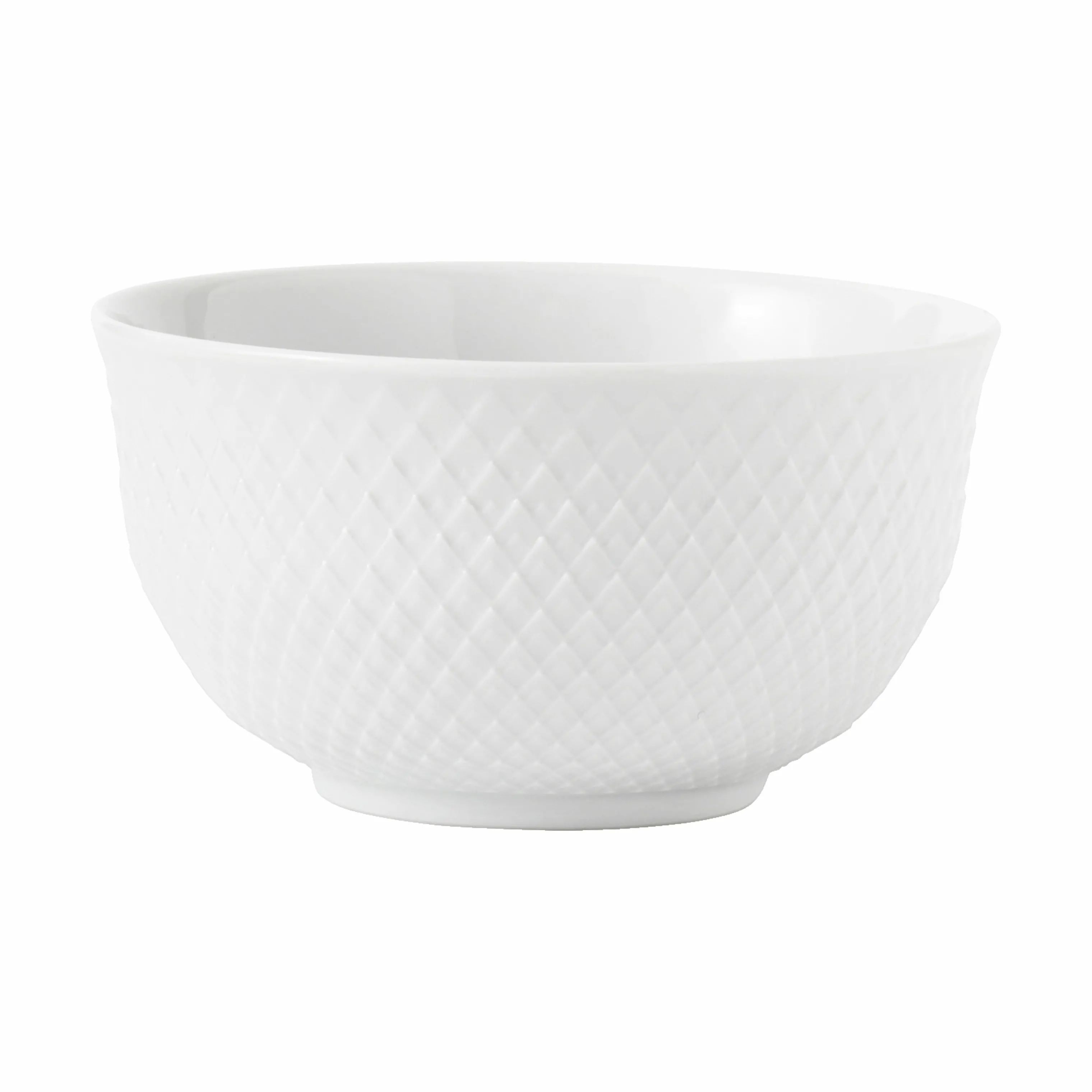 Lyngby Porcelæn Serveringsskåle Rhombe Skål i Hvid, 13 cm, 1