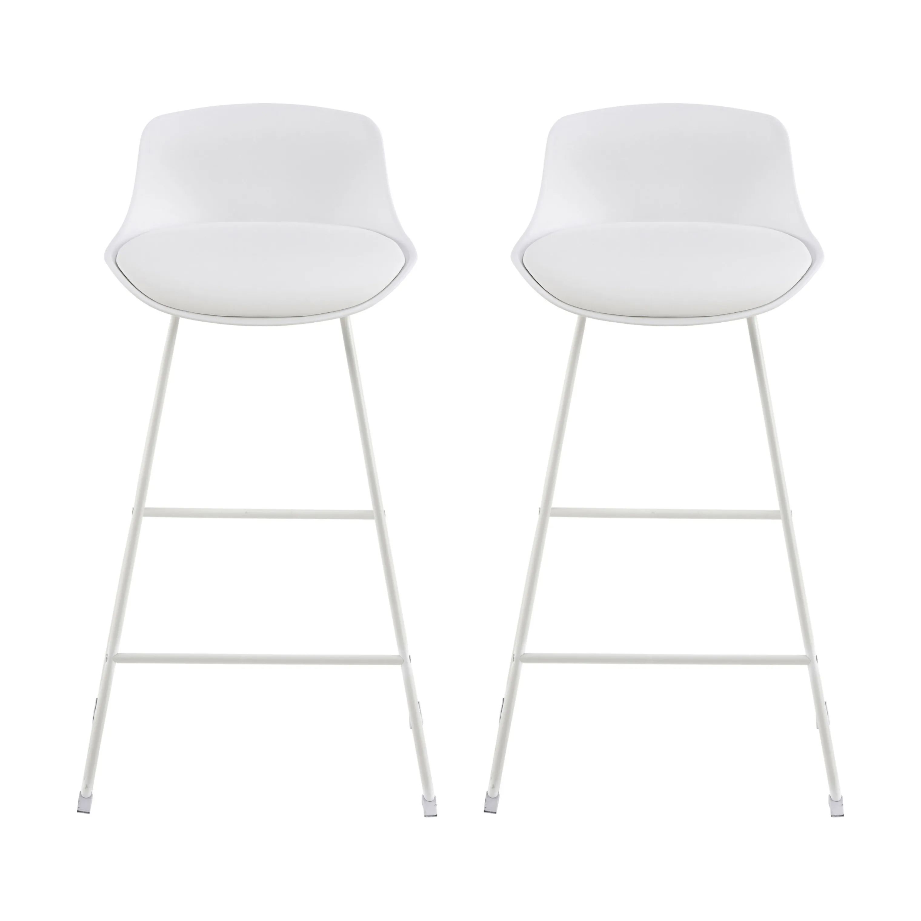 CASA Living Barstole Tina Barstol - 2 stk i Hvid, H94 x B43 cm, 1