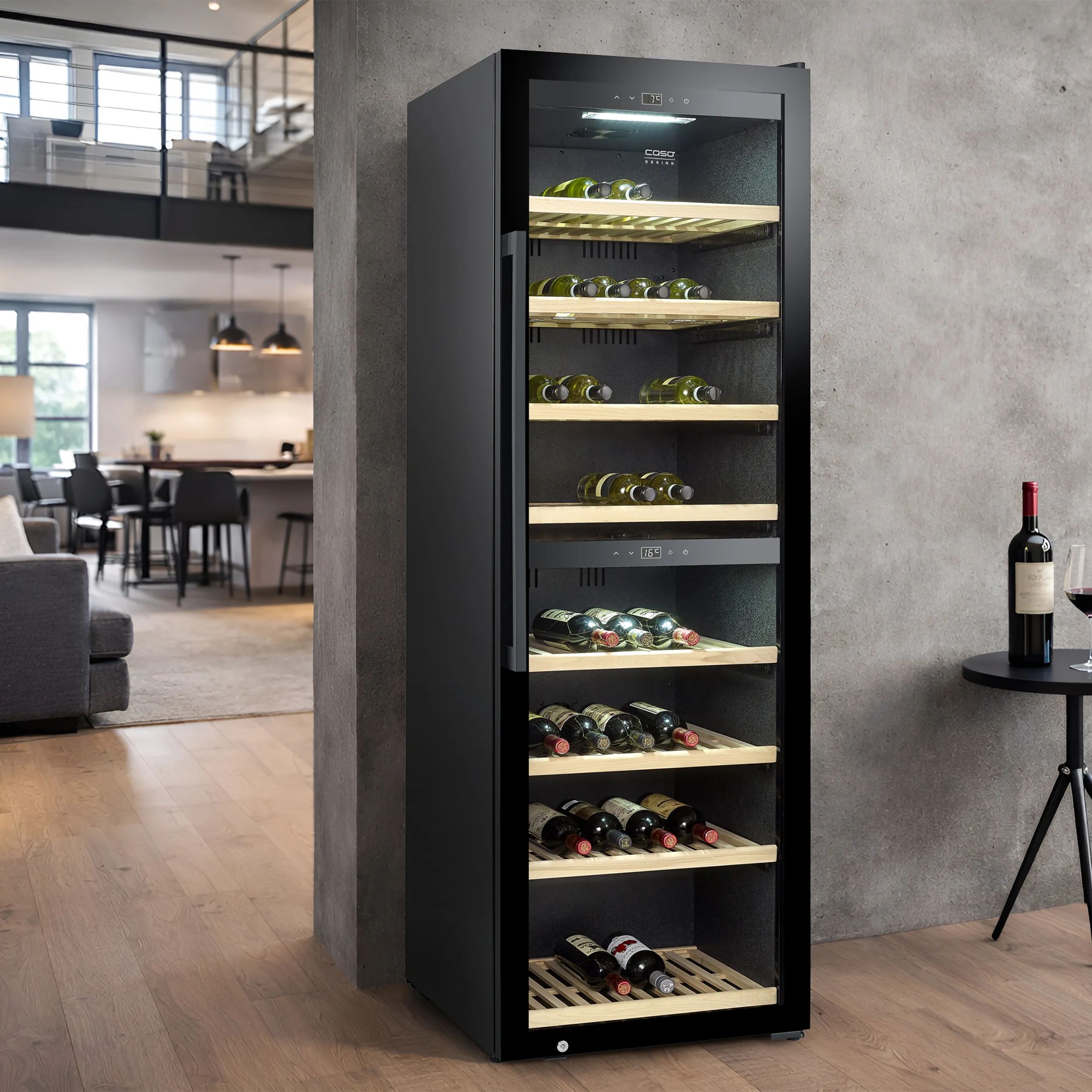 Caso Vinkøleskabe WineExclusive Vinkøleskab i Sort, 6