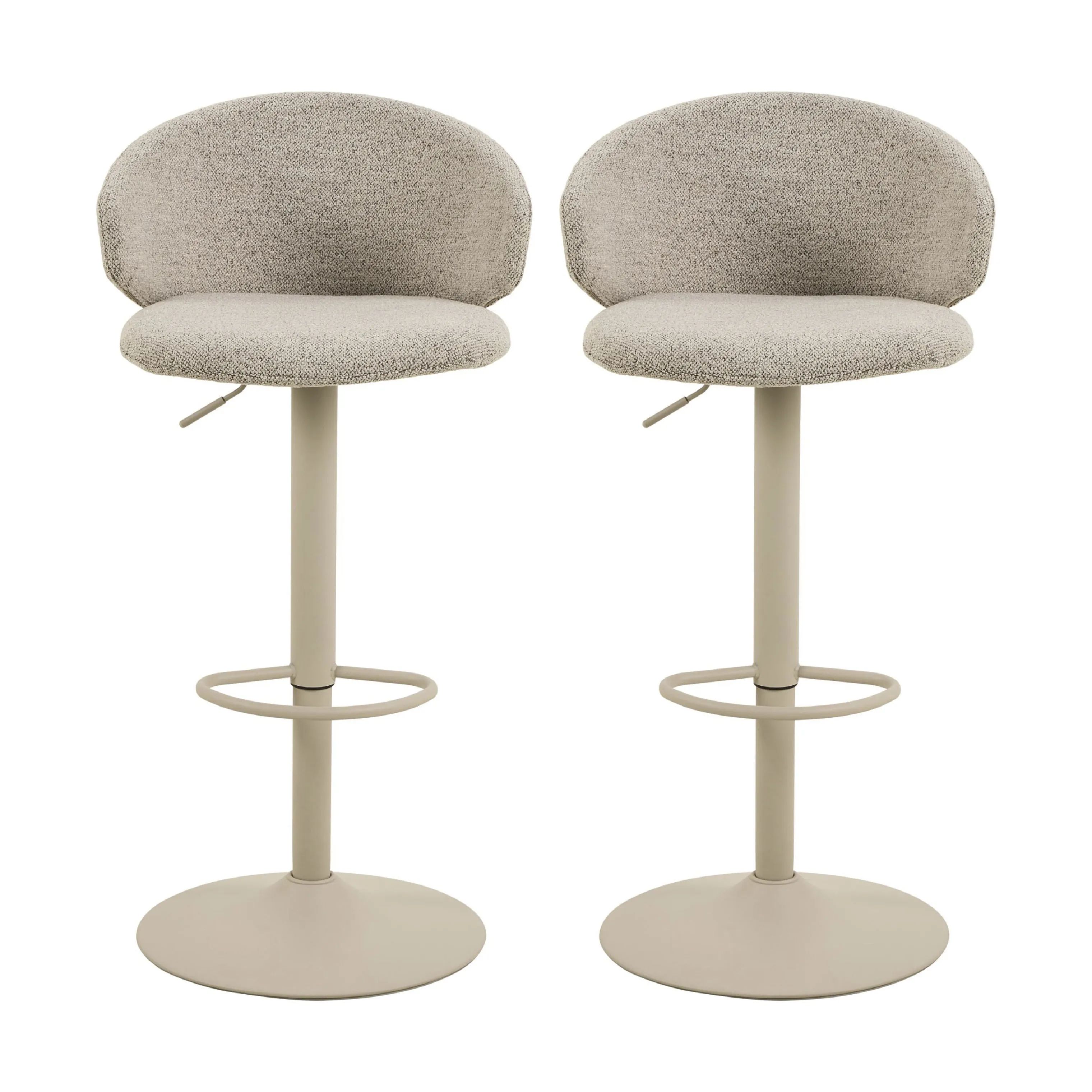 CASA Living Barstole Ella Barstol - 2 stk. i Sandfarve, 1