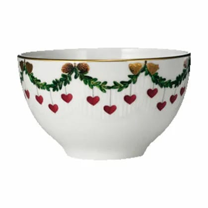 Royal Copenhagen Serveringsskåle Stjerne Riflet Jul Skål i 12 cm, 1