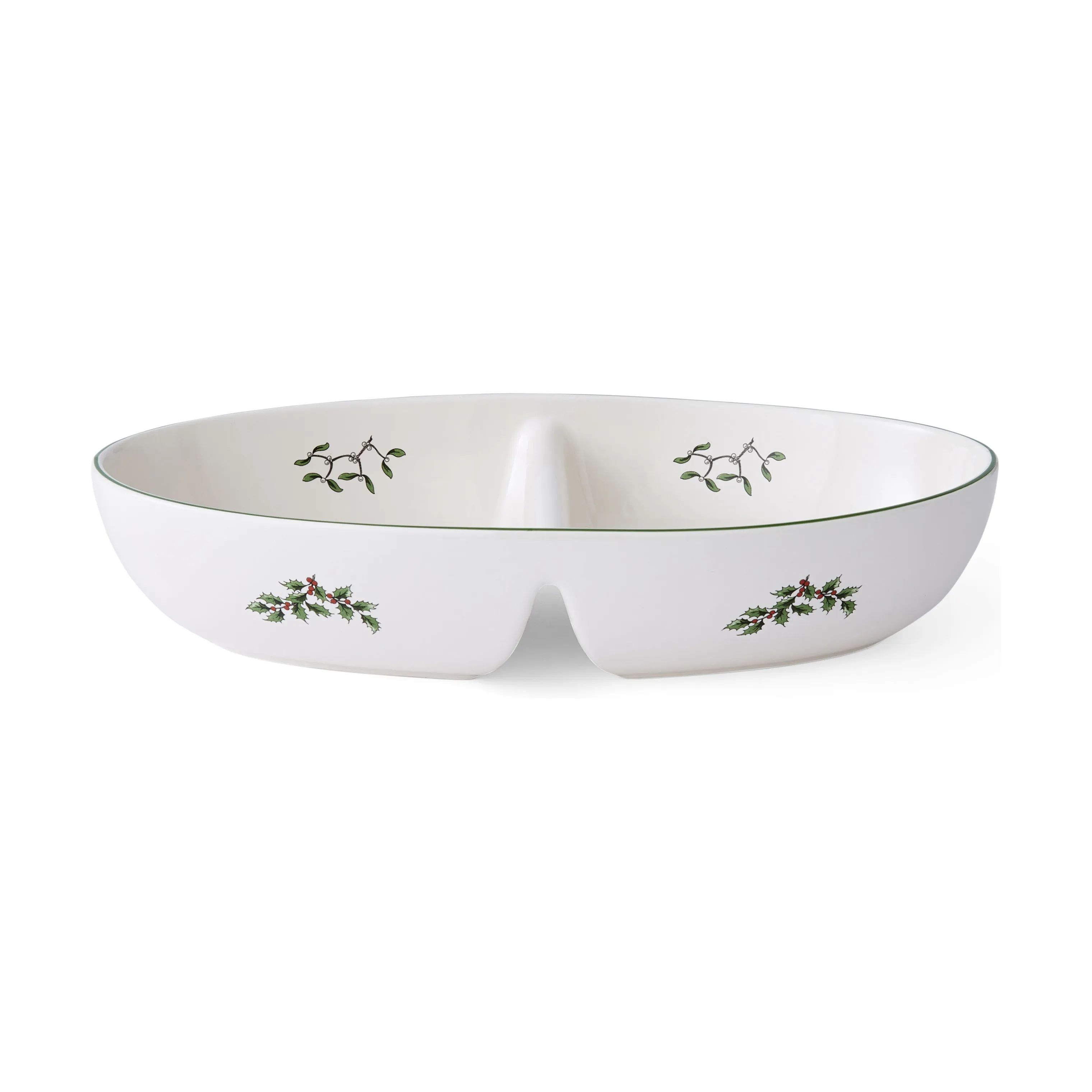 Spode Serveringsfade Christmas Tree Serveringsfad i Hvid/grøn/rød, 1