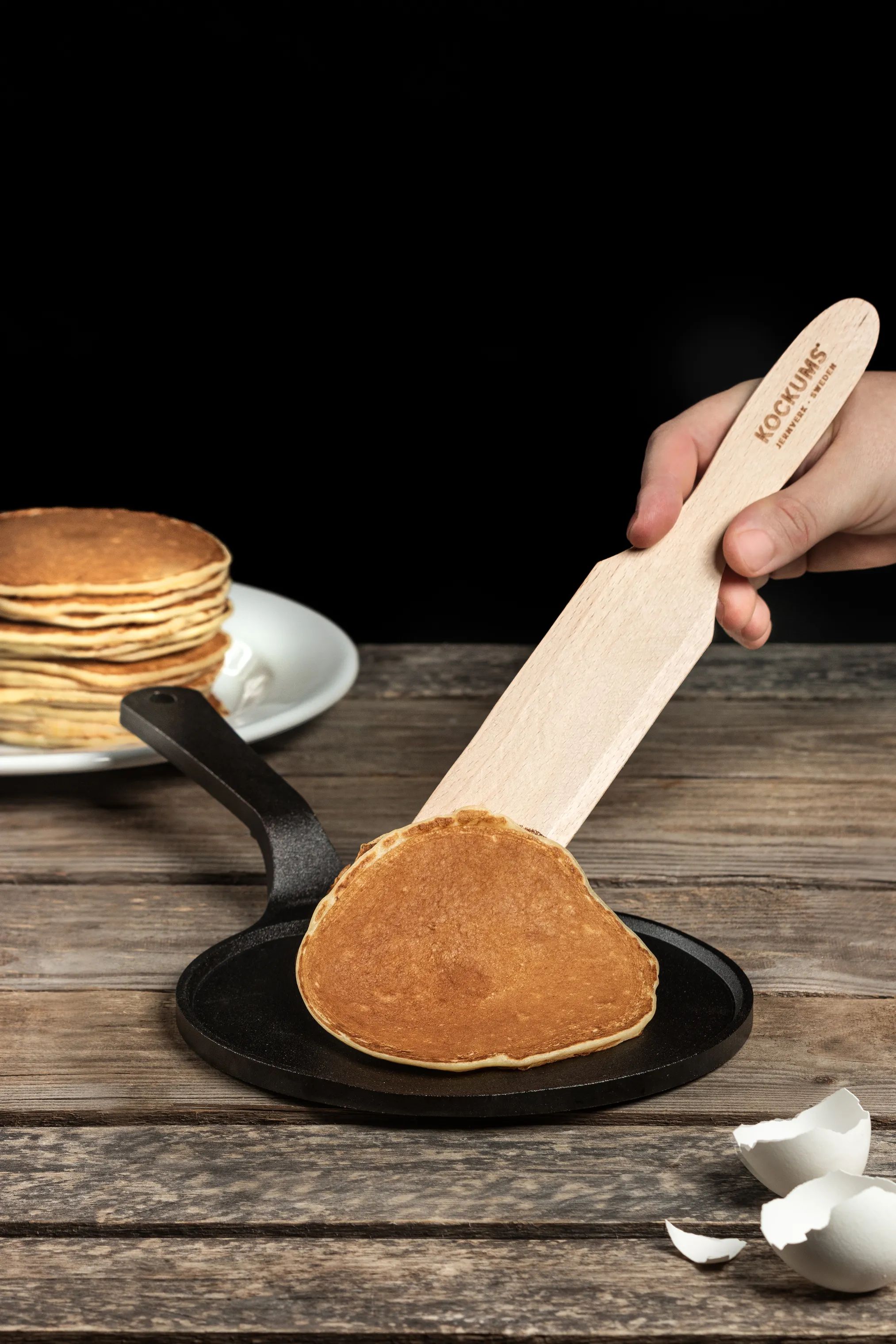 Kockums Jernverk Pandekagepander Crepepande i 18 cm, 2