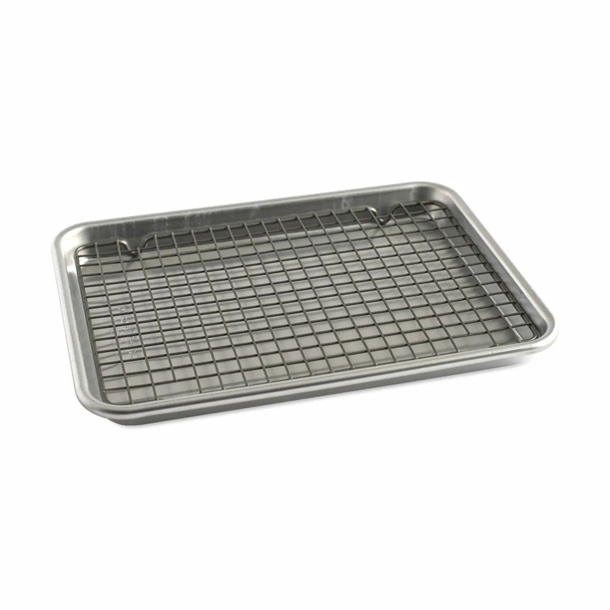 Nordic Ware Bradepander Nordic Ware Naturals Quarter Sheet med grillgitter i Grå, 1