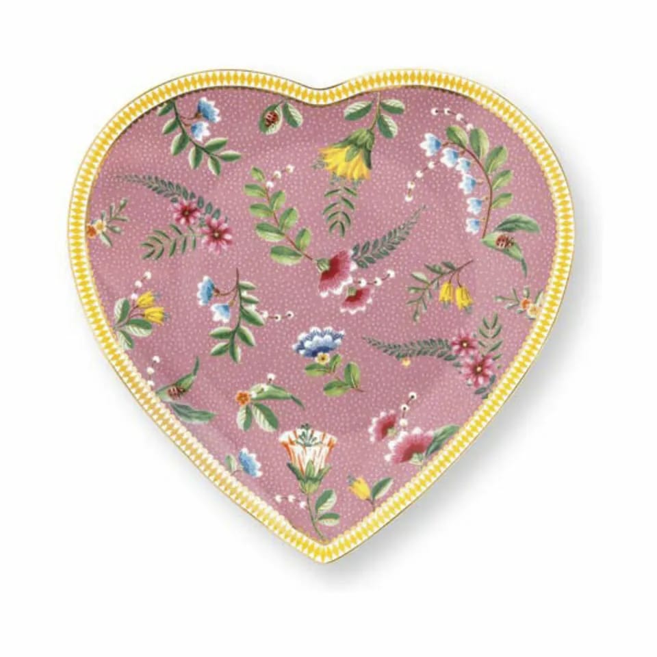 PIP Studio Frokosttallerkener La Majorelle hjerteformet Tallerken - 2 stk. i Pink, 3