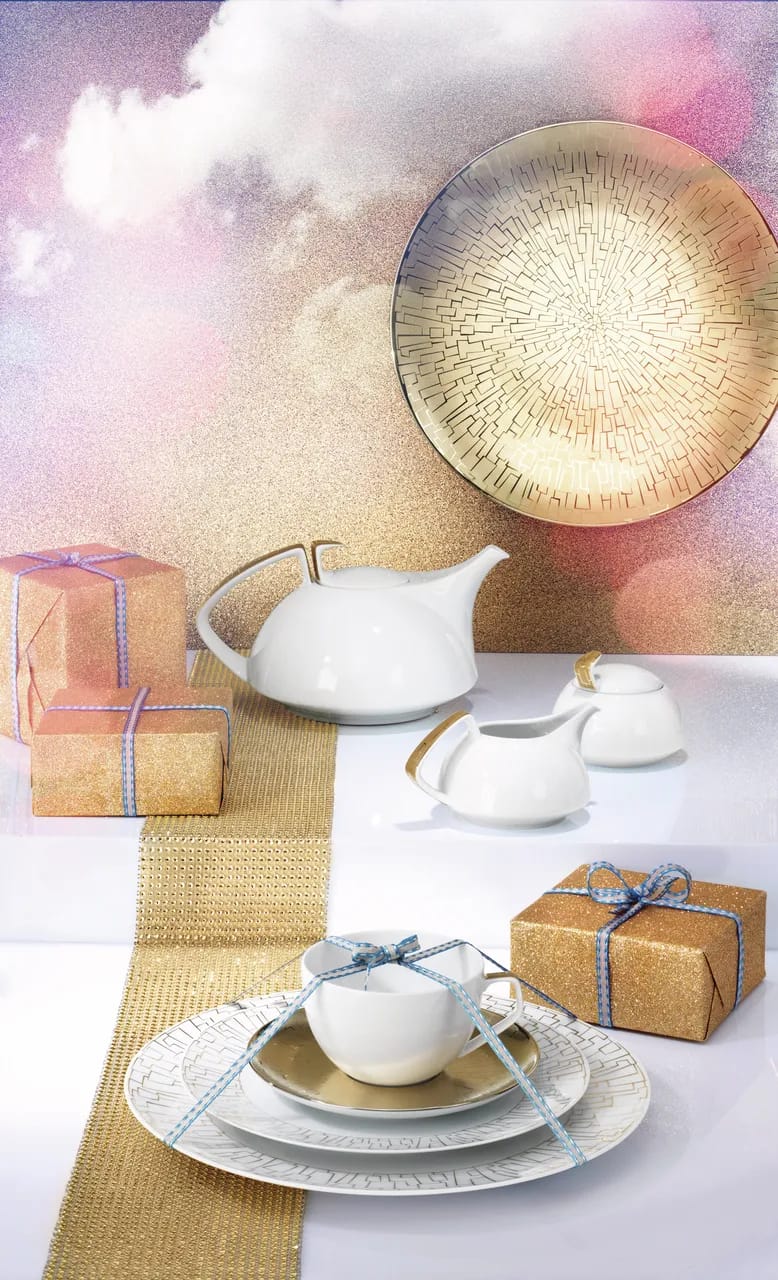 Rosenthal Krus og kopper med hank TAC Gropius Kop i Skin Gold, 2
