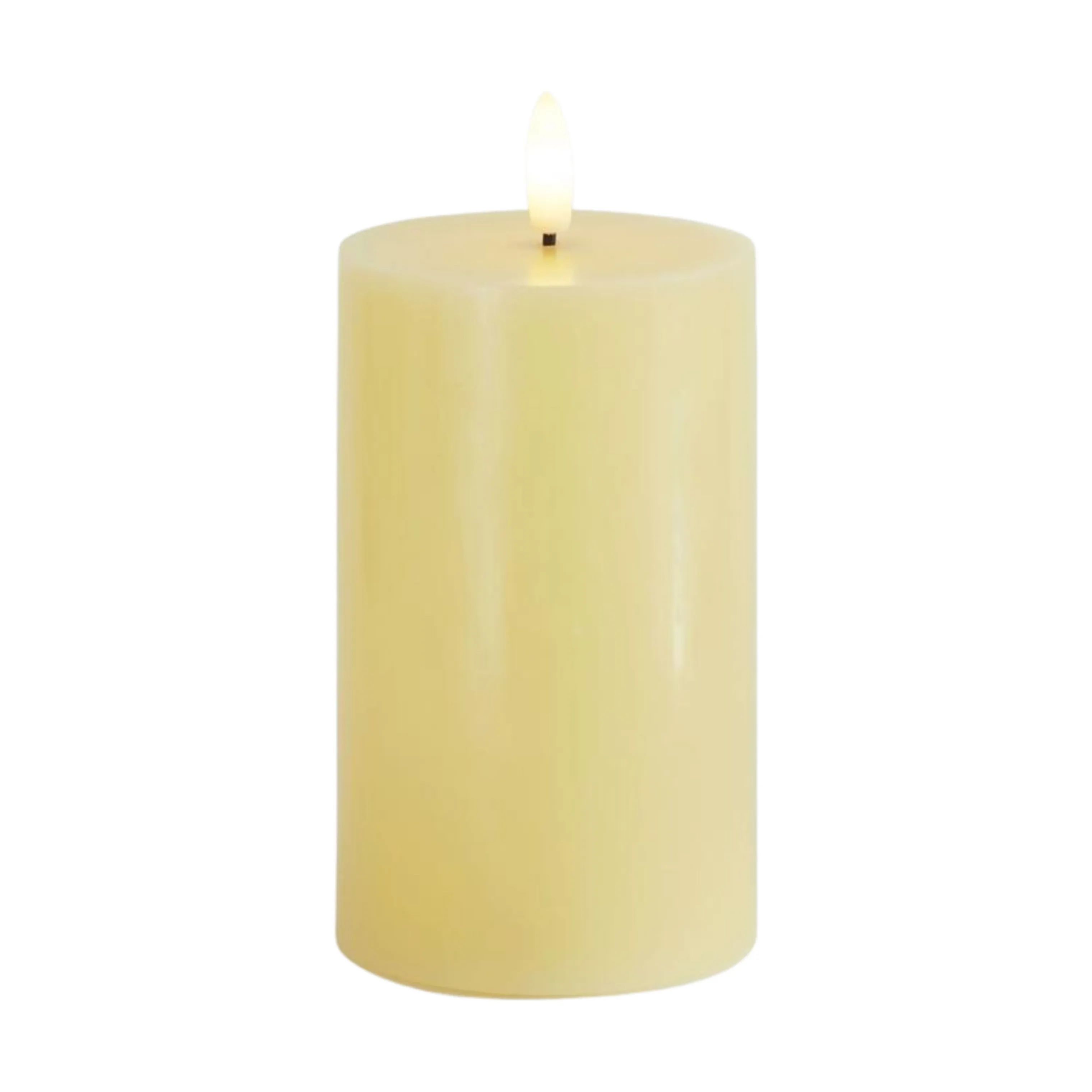 Sirius LED-lys Sille LED Bloklys i Pale Yellow, H12,5 x Ø7,5 cm, 1