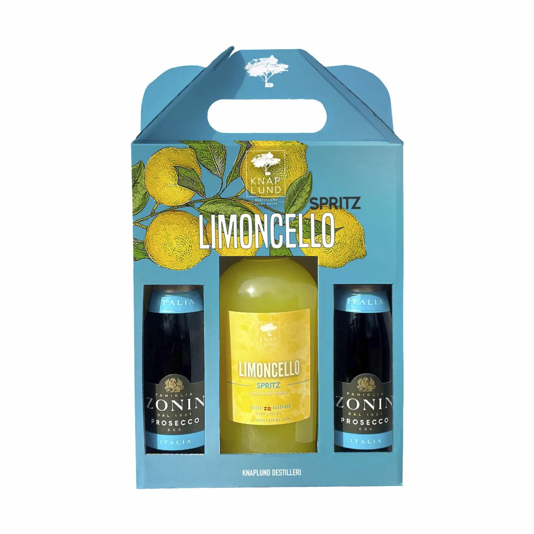 Knaplund Spiritus Limoncellosæt - 3 dele i gul, 1