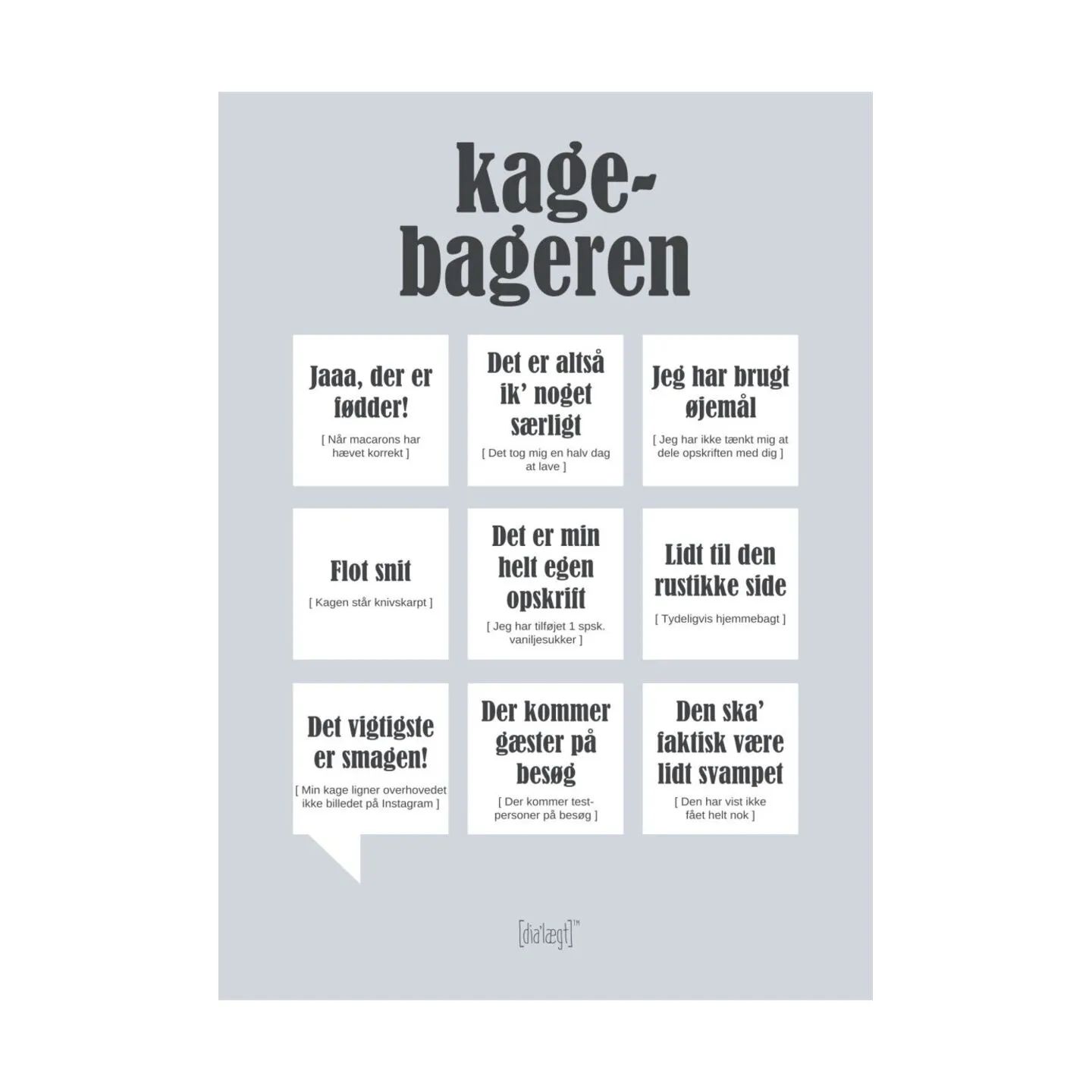 Poster&Frame Plakater Plakat - Kagebageren i B50 x L70 cm, 1