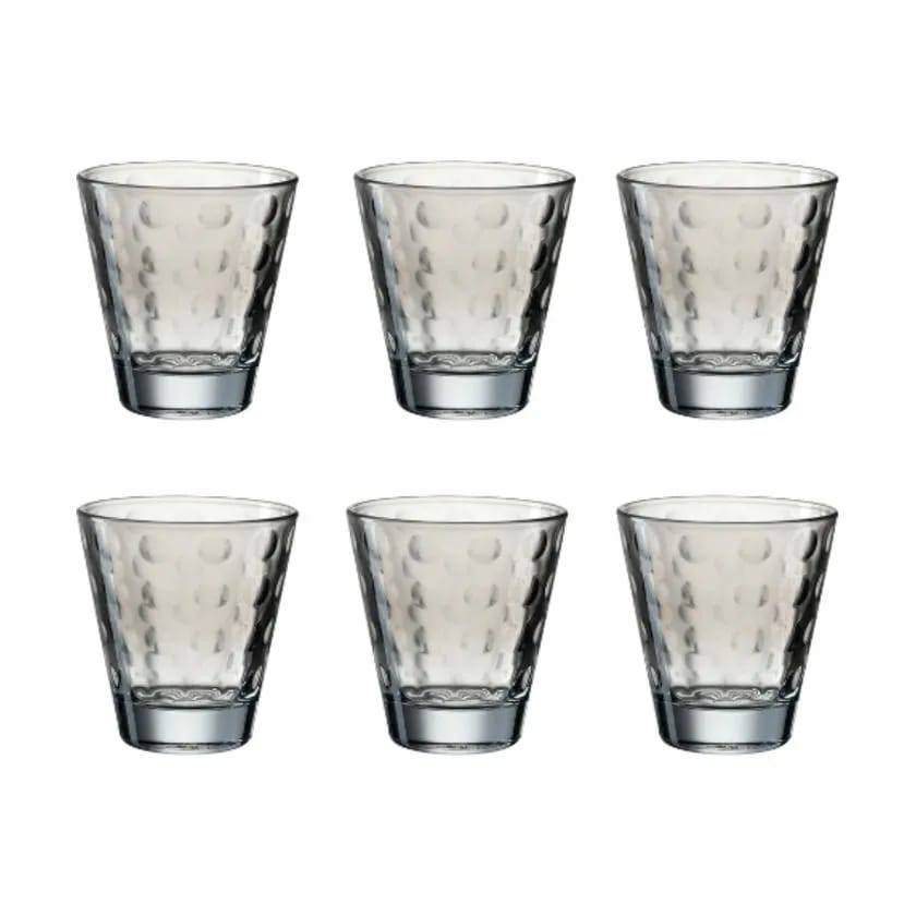 Leonardo Vandglas Leonardo Vandglas - 6 stk. i Klar/grå, 21.5 cl, 1